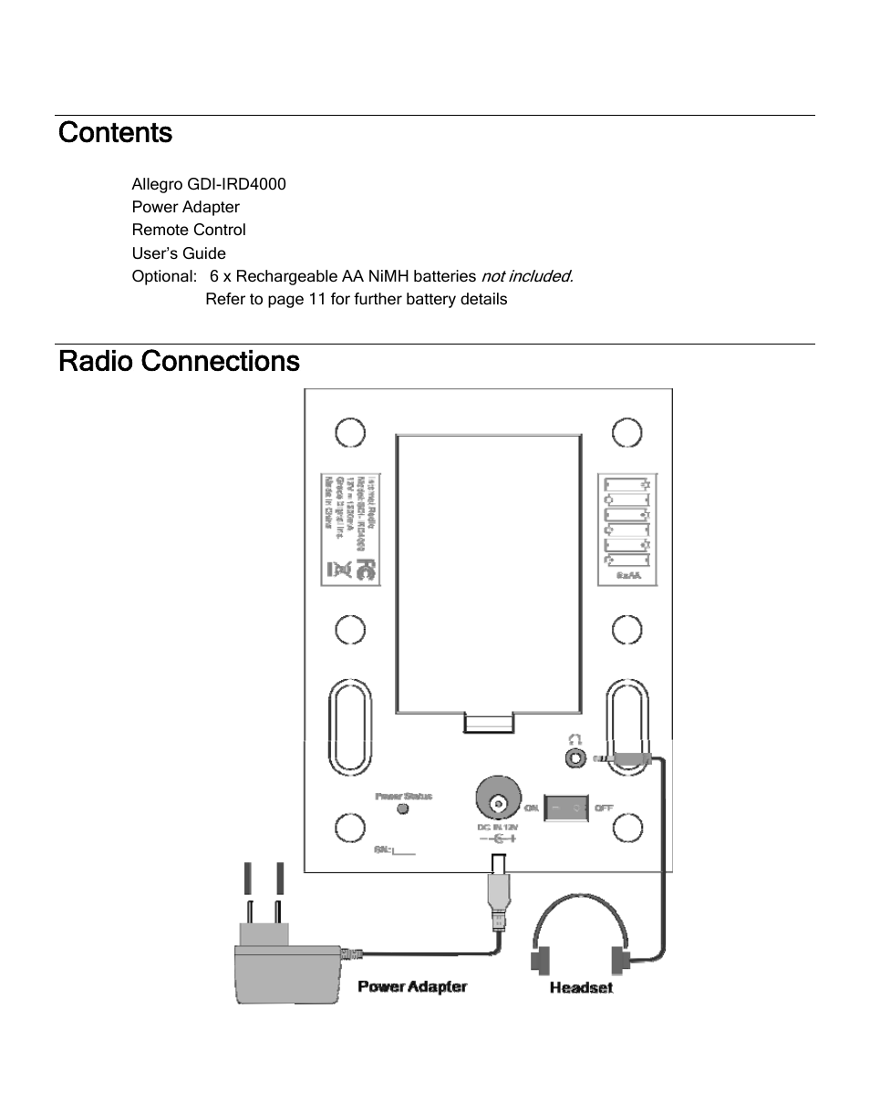 Grace Digital GDI-IRD4000 Allegro User Manual | Page 9 / 48