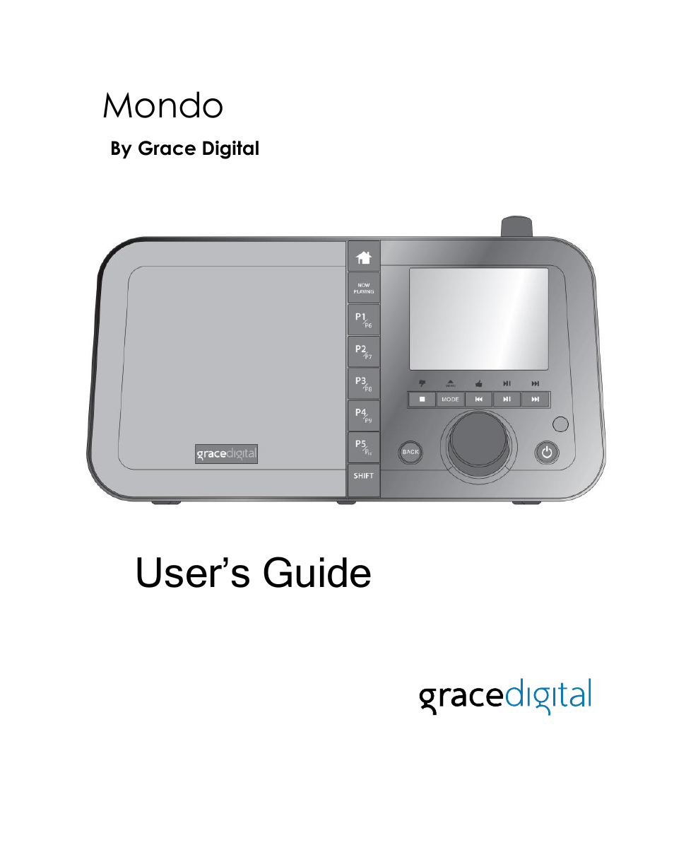 Grace Digital GDI-IRC6000 Mondo User Manual | 53 pages