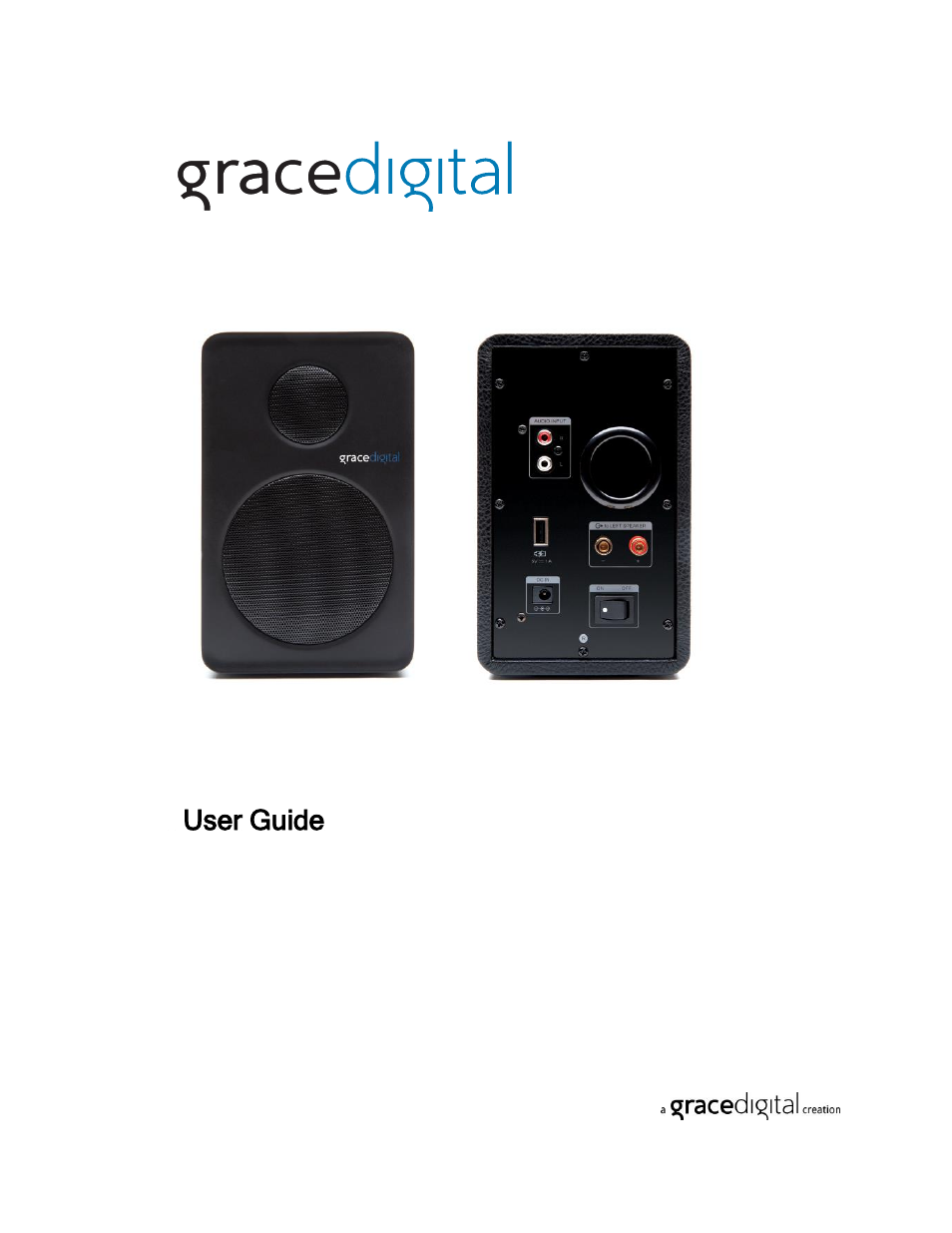 Grace Digital GDI-BTSP200 BT Speakers User Manual | 8 pages