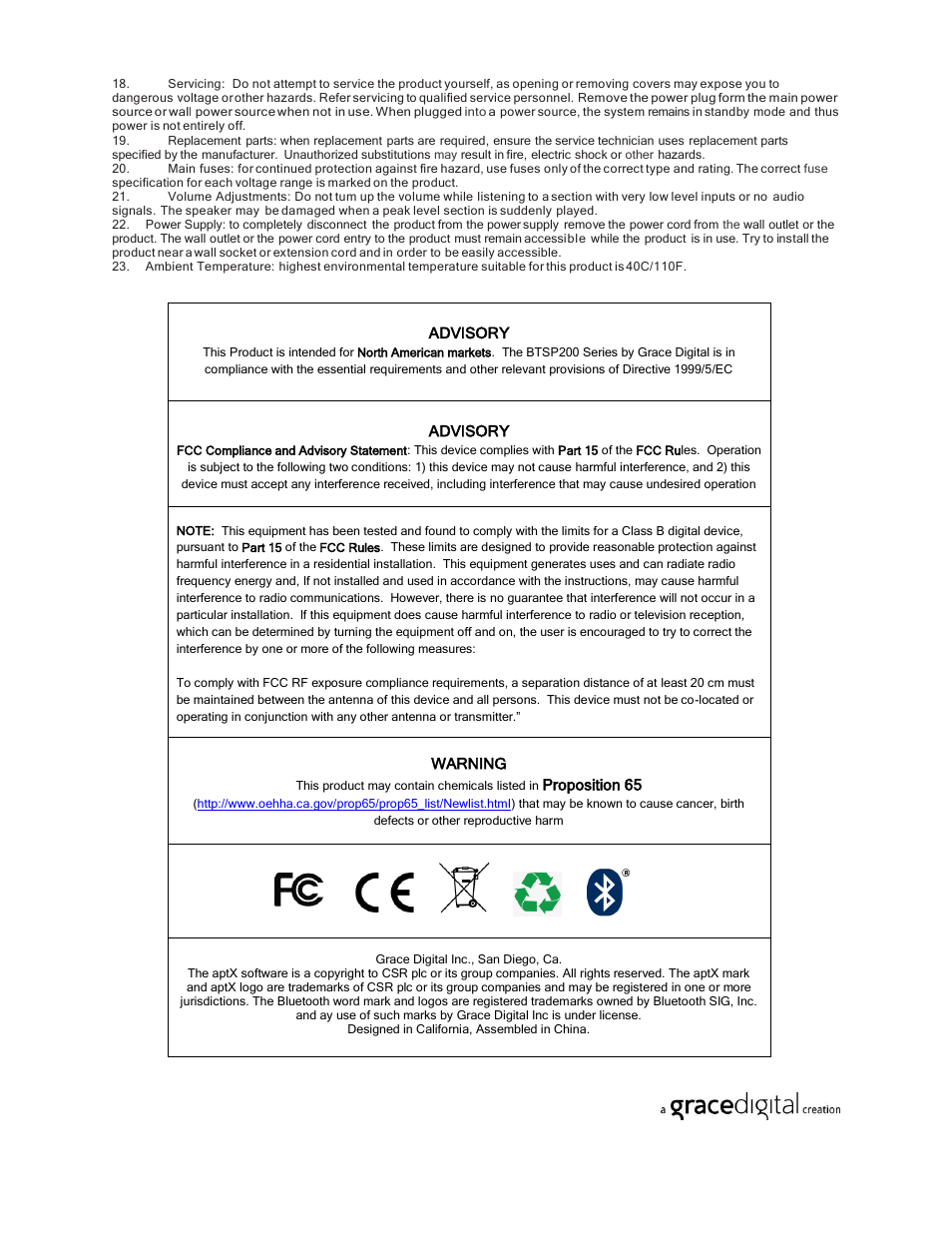 Grace Digital GDI-BTSP200 BT Speakers User Manual | Page 3 / 8