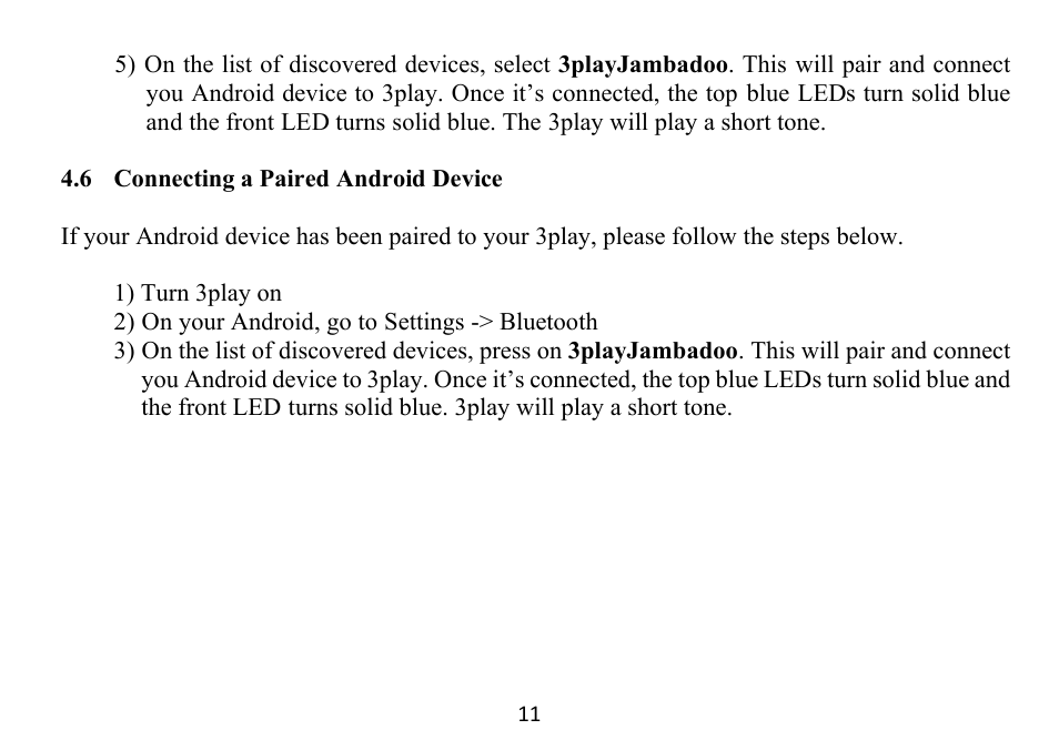 Grace Digital GDI-BTPB300 3play Quick Start Guide User Manual | Page 12 / 17