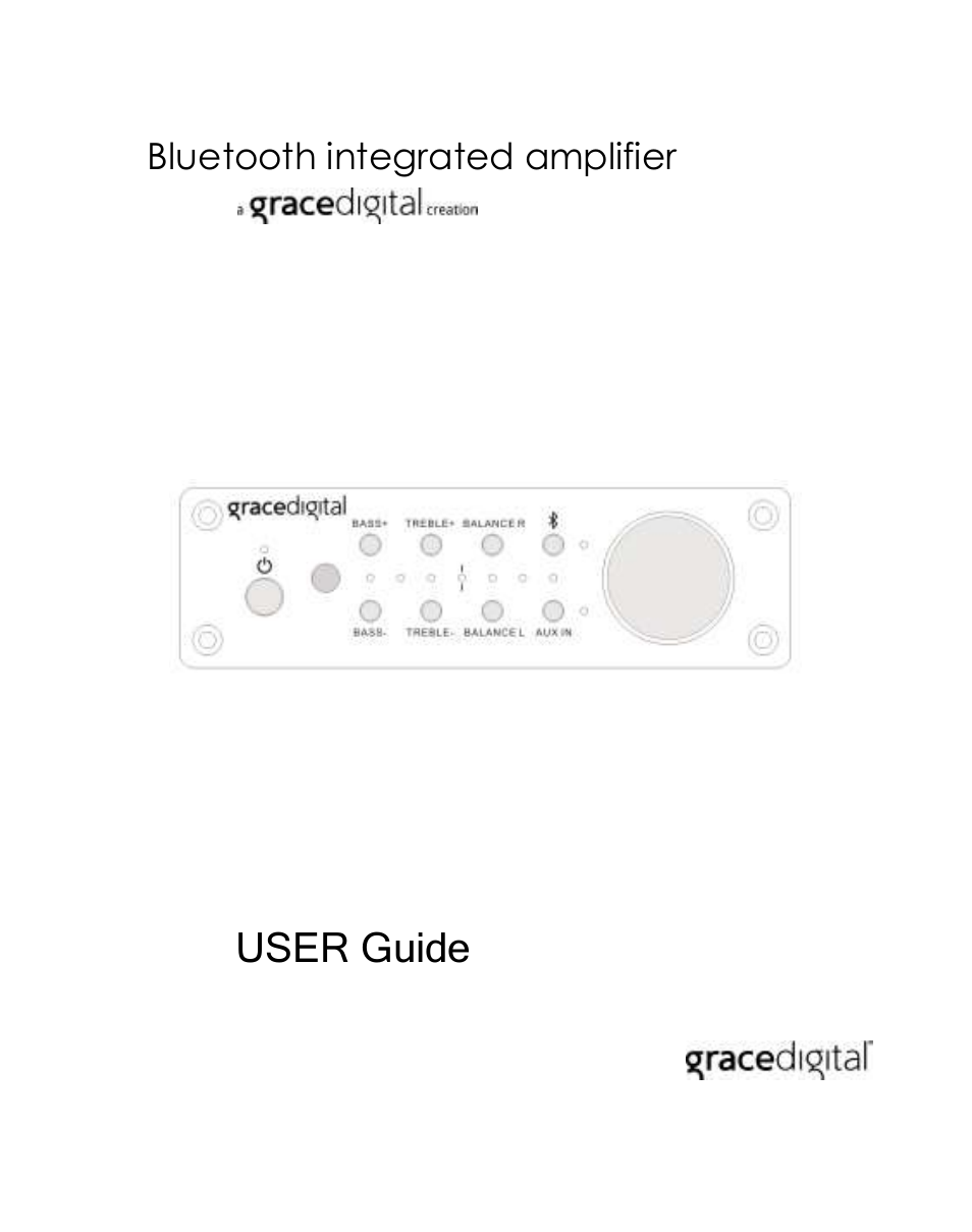 Grace Digital GDI-BTAR512 User Manual | 8 pages