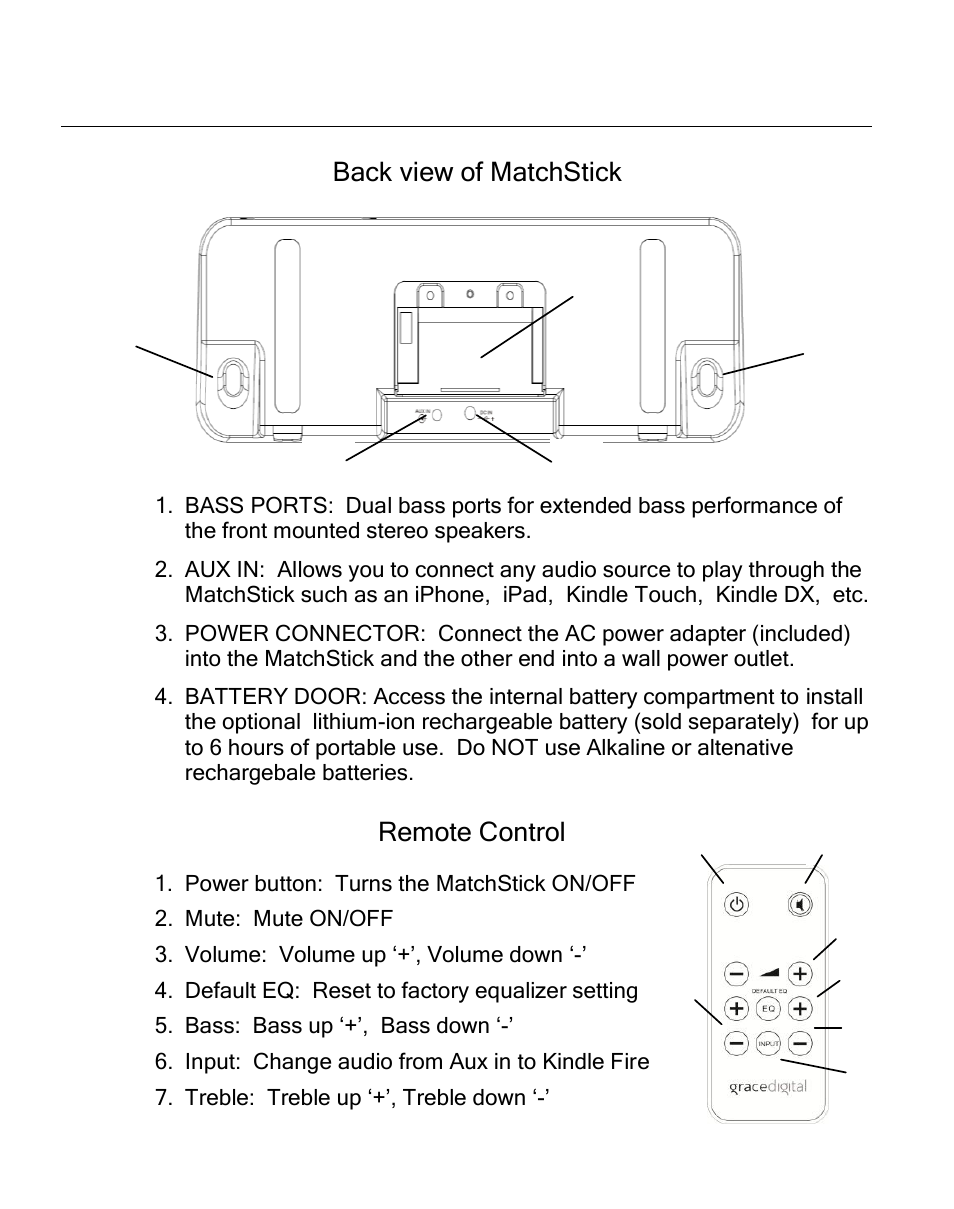 Grace Digital GDI-GFD7200 Matchstick User Manual | Page 6 / 9