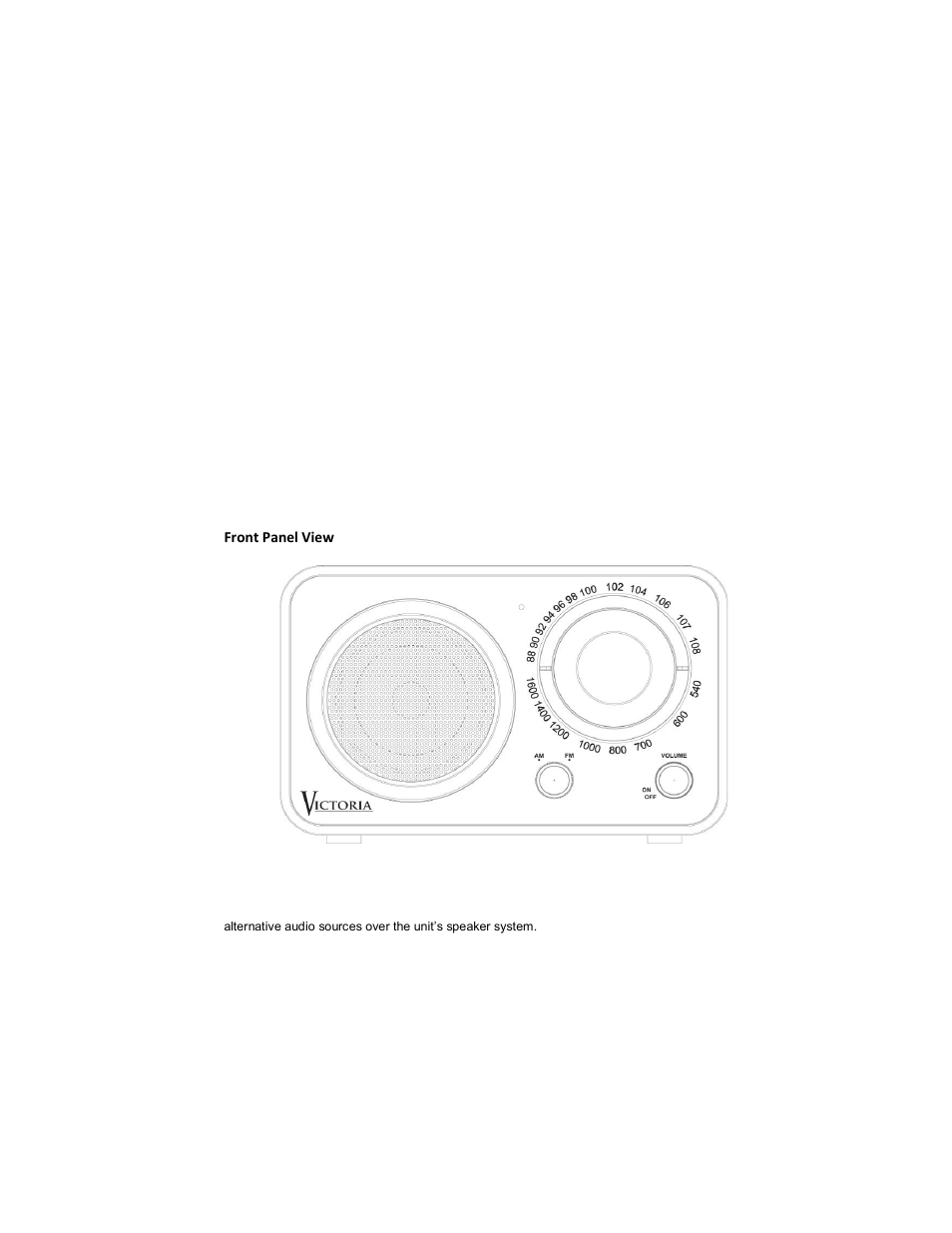 Radio set up & operation, Power supply options, Power on / off | Am fm selections, Aux-in | Grace Digital GDI-LD3AA User Manual | Page 2 / 4