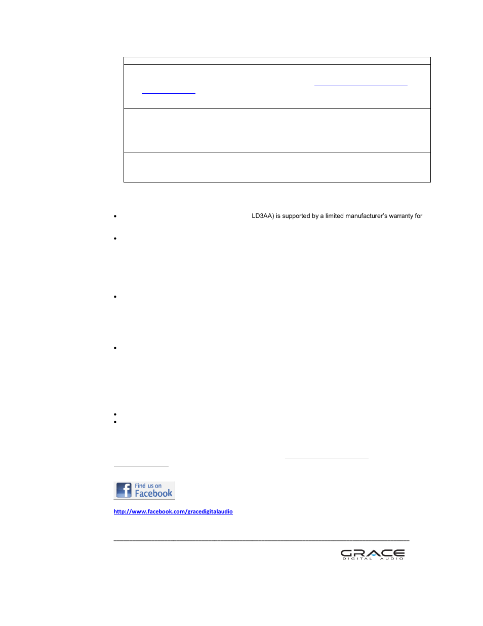 Warranty & customer support, Customer service & support | Grace Digital GDI-LD3AA User Manual | Page 4 / 4