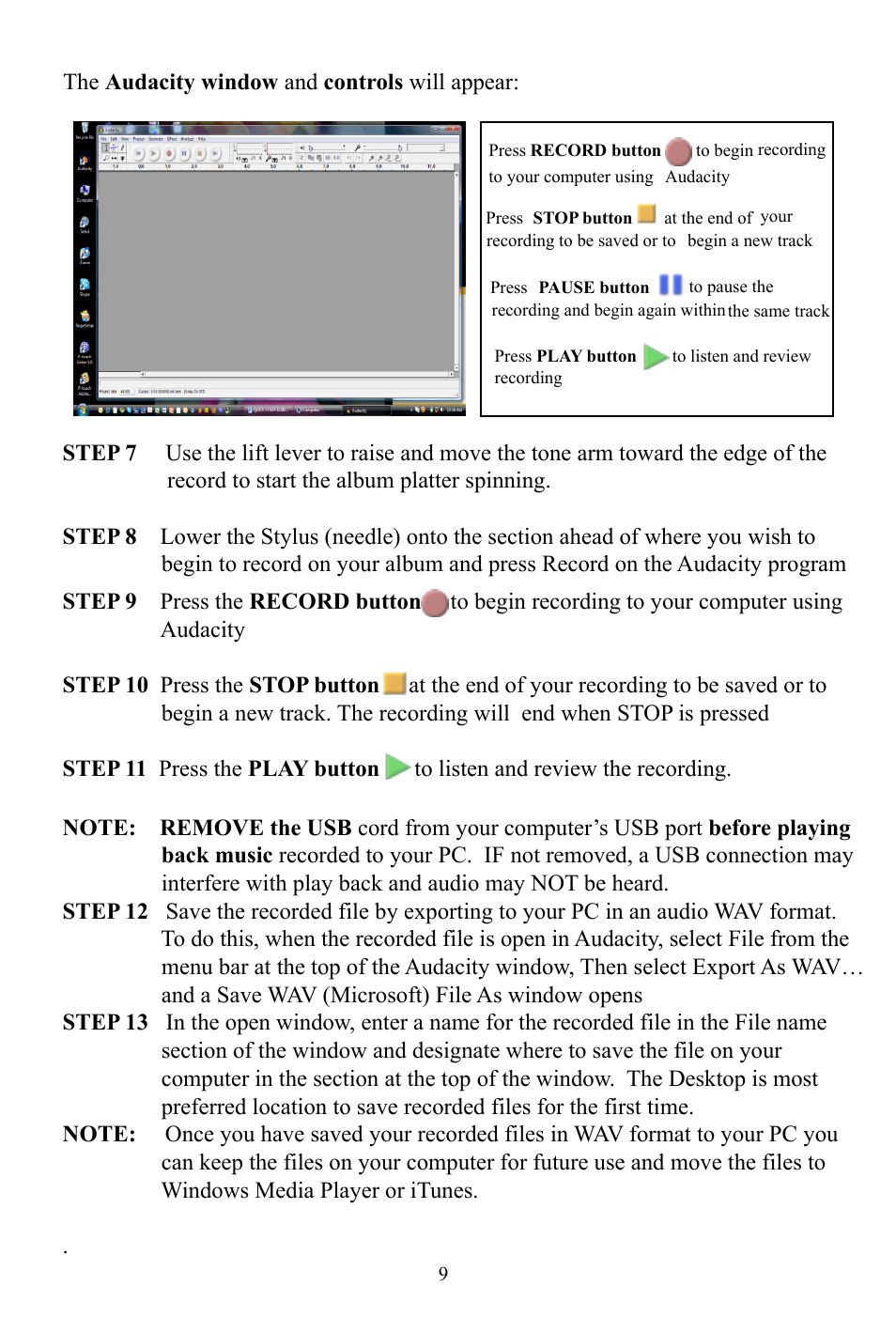 Grace Digital GDI-SW2USB Soundwriter User Manual | Page 11 / 20