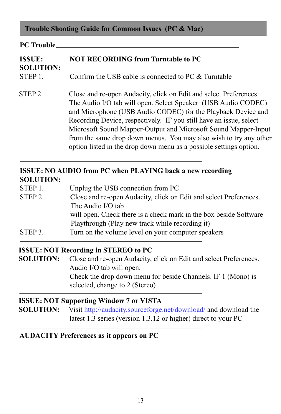 Grace Digital GDI-SW2USB Soundwriter User Manual | Page 15 / 20