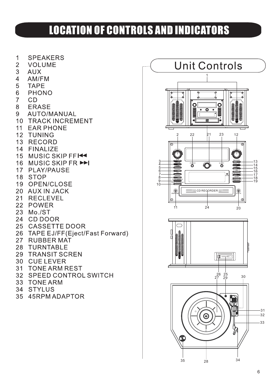 Au to st op | Grace Digital GDI-TW4CD Tunewriter IV User Manual | Page 7 / 16