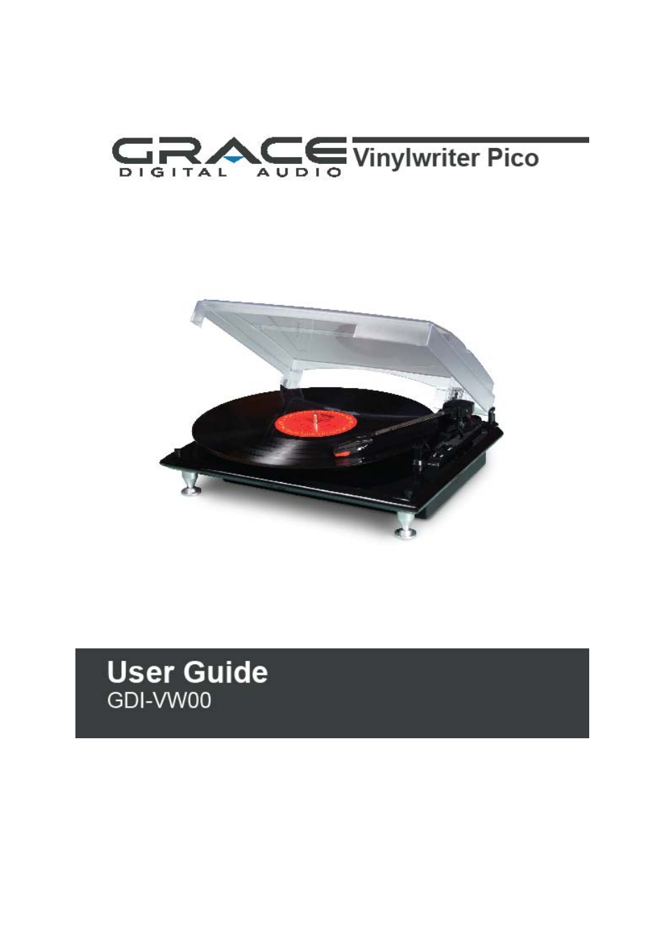 Grace Digital GDI-VW00 Vinyl Writer User Manual | 31 pages