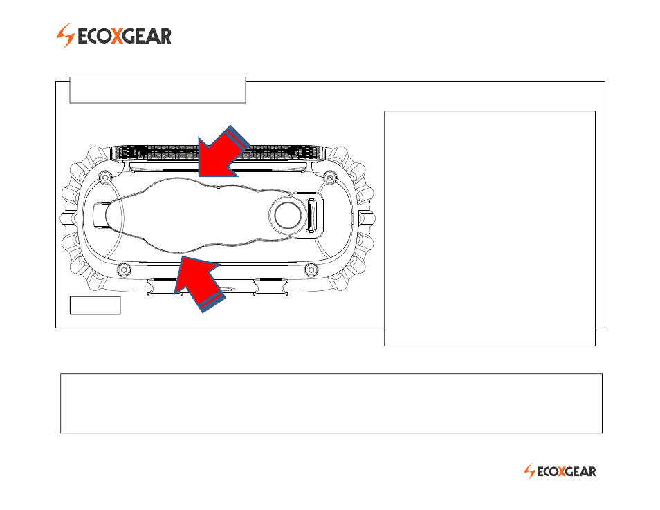 Quick start user guide, Important, Back panel & rubber cap | ECOXGEAR EGRX600-610: ECOROX User Manual | Page 4 / 7