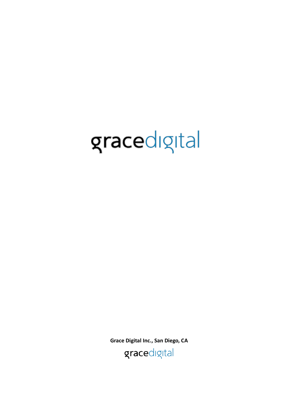 Grace digital inc., san diego, ca | Grace Digital GDI-AQBLT300(B) Mini Bullet User Manual | Page 9 / 9