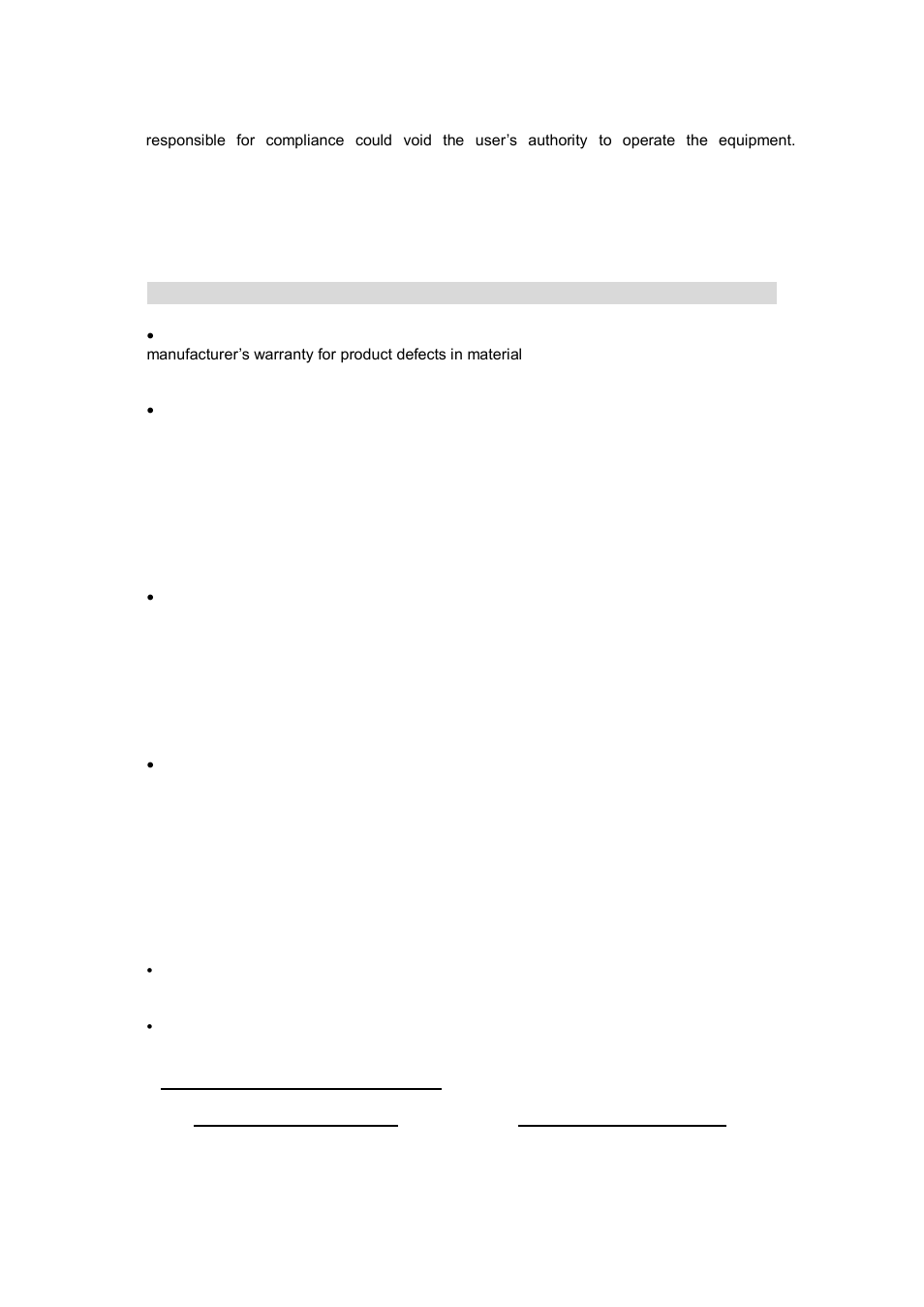 Warranty | Grace Digital GDI-AQRK400 Rock Speaker User Manual | Page 8 / 9