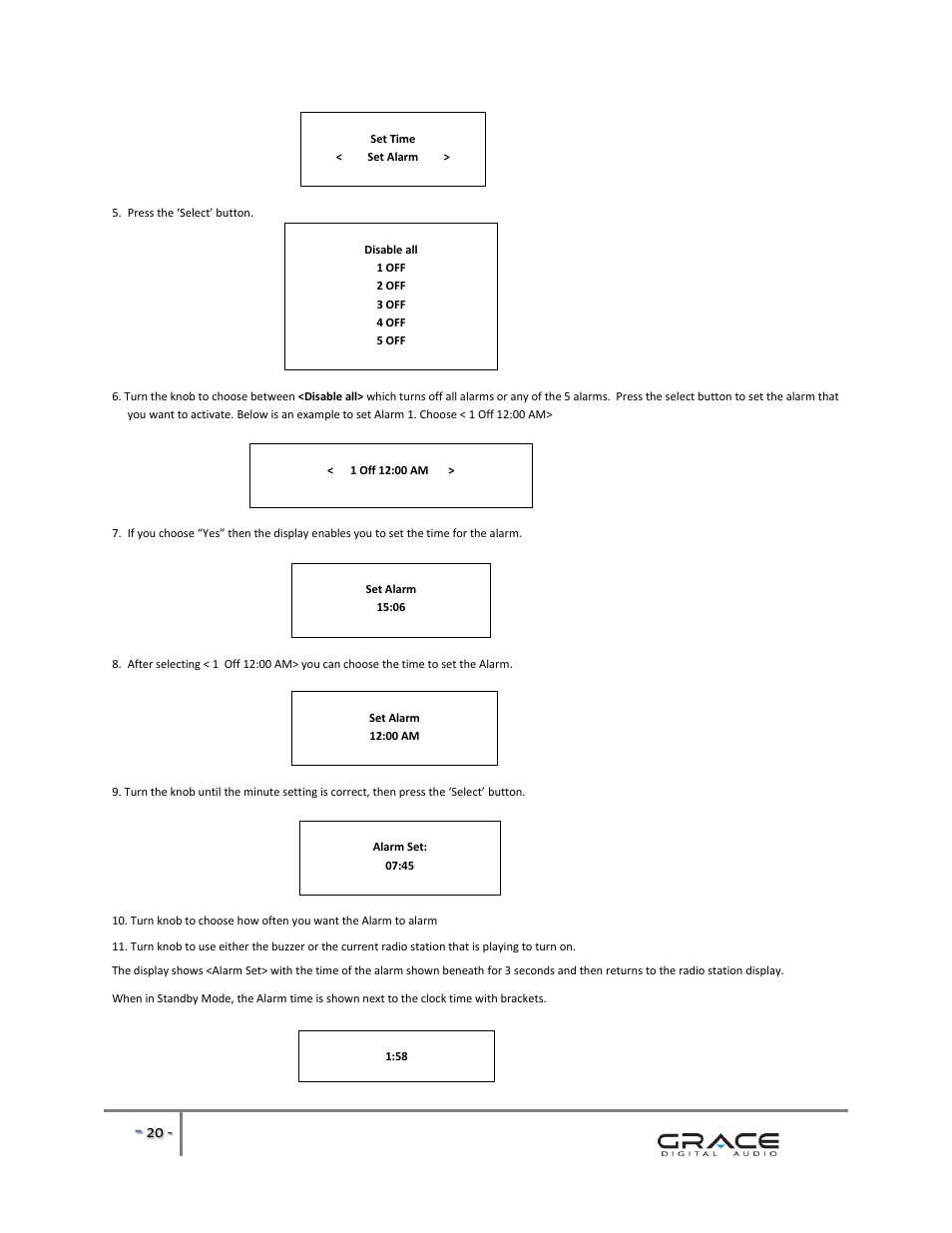 Grace Digital GDI-IRBM20 Business Music System User Manual | Page 21 / 40