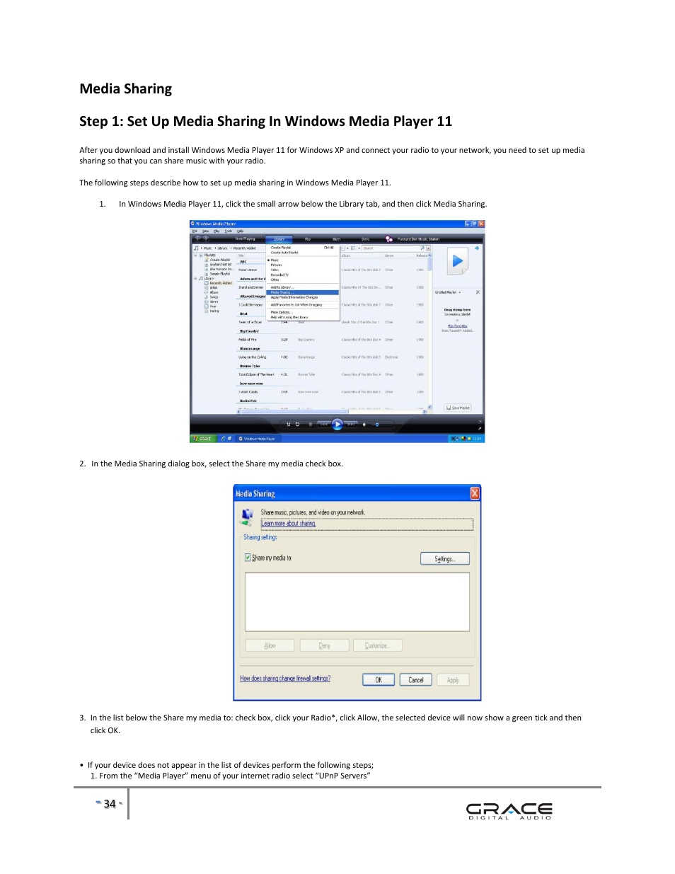 Grace Digital GDI-IRBM20 Business Music System User Manual | Page 35 / 40