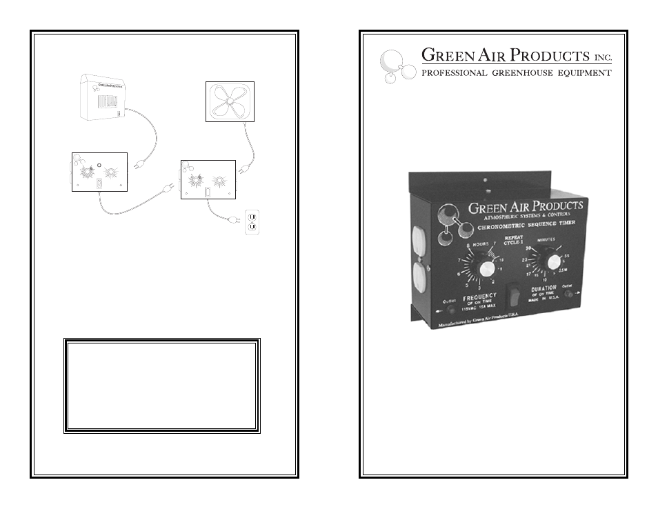 Green Air Products CST-1 P User Manual | 2 pages