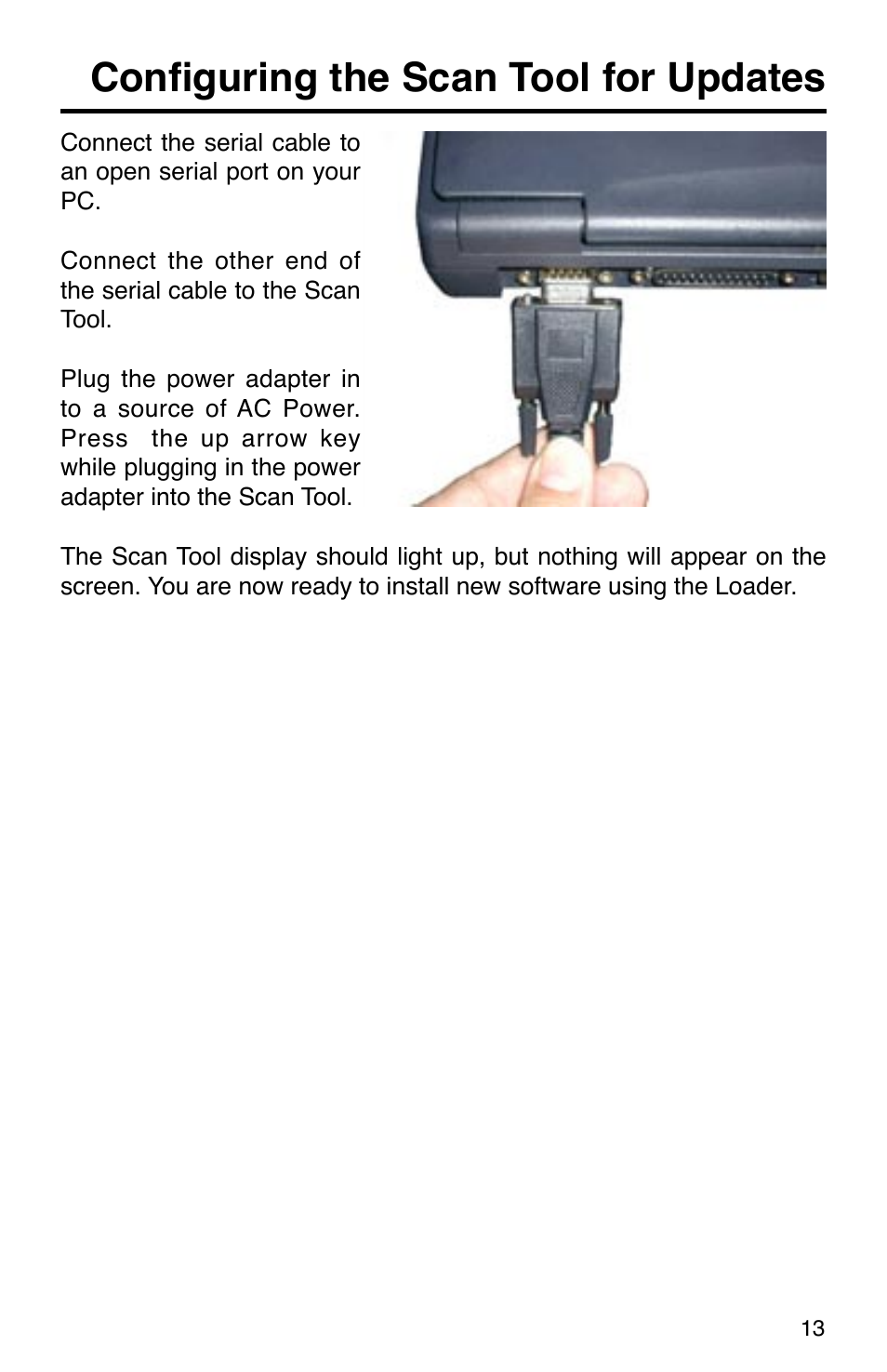 Configuring the scan tool for updates | GxT Ferret 31 Scan Tool User Manual | Page 13 / 16