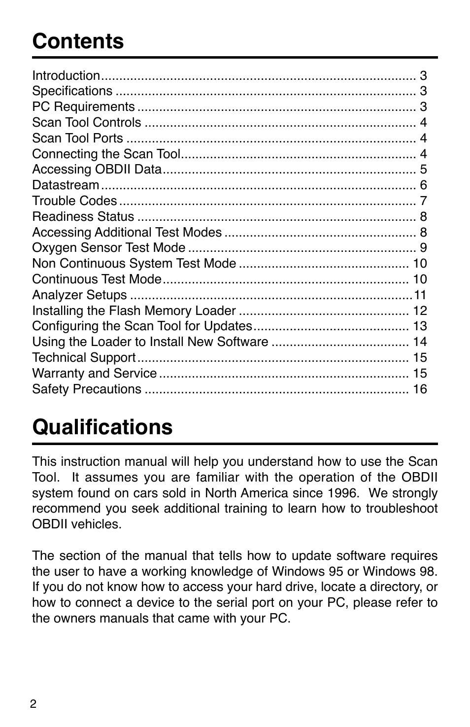 GxT Ferret 31 Scan Tool User Manual | Page 2 / 16