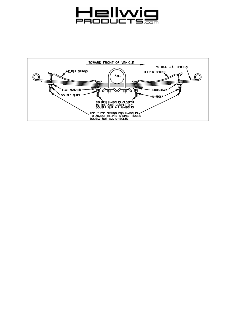 Hellwig Helper Spring 1300 User Manual | 1 page