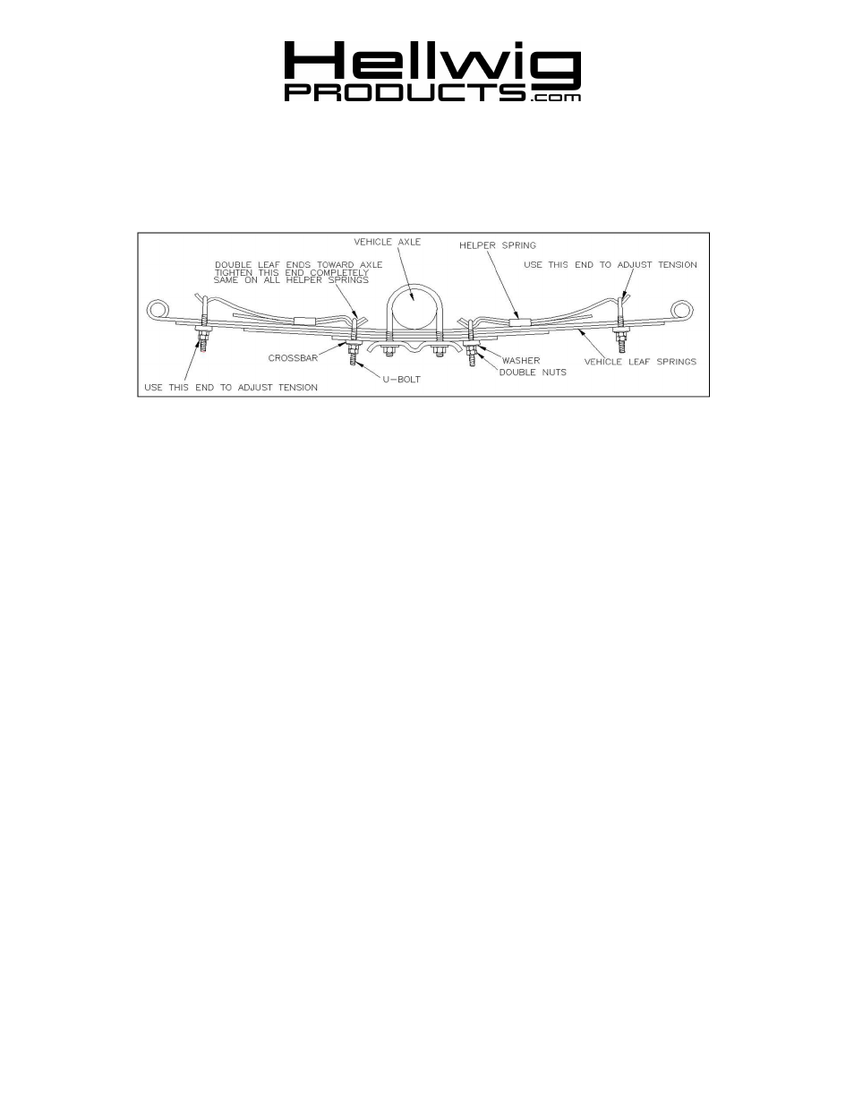 Hellwig Helper Spring 1510 User Manual | 2 pages