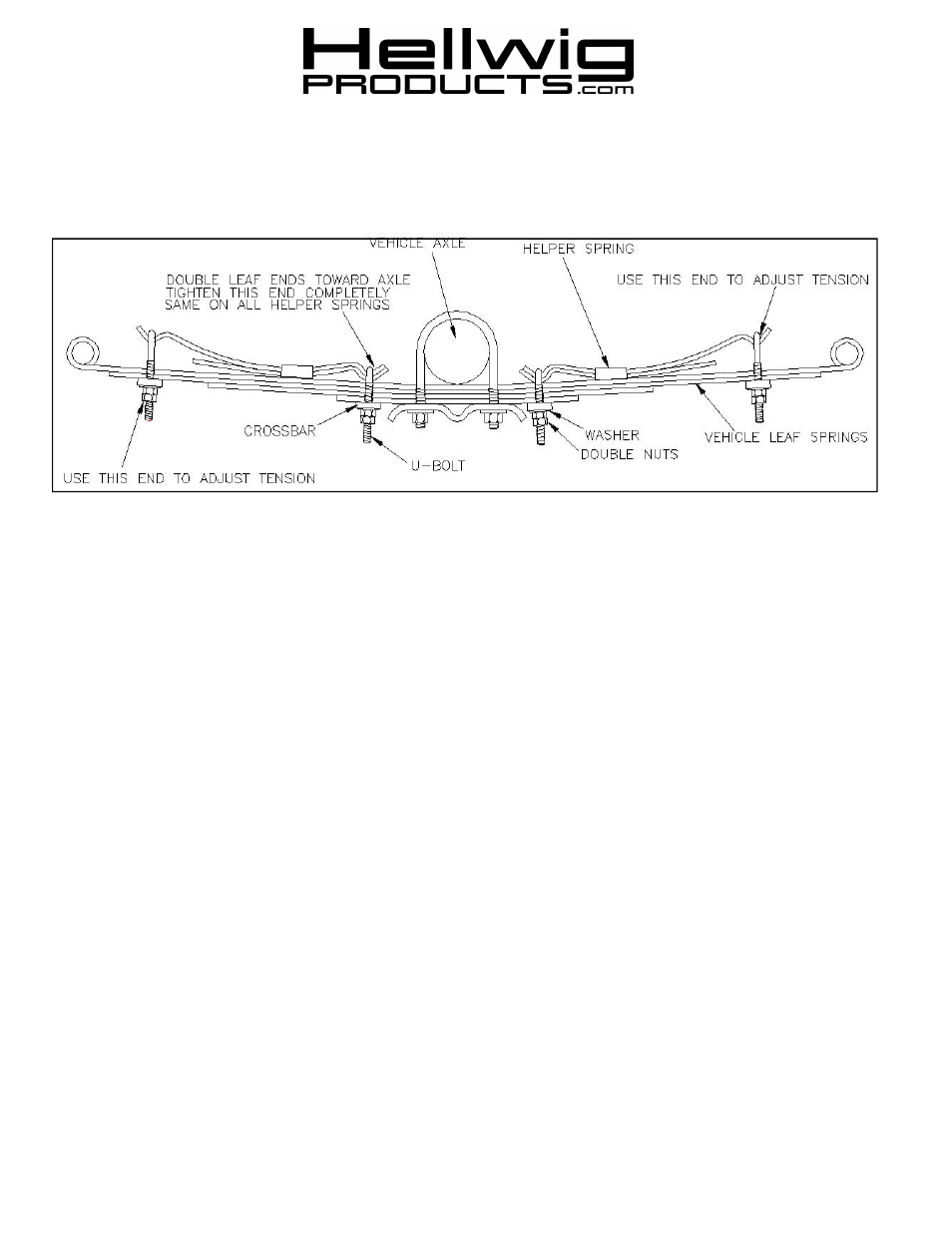 Hellwig Helper Spring 1599 User Manual | 1 page