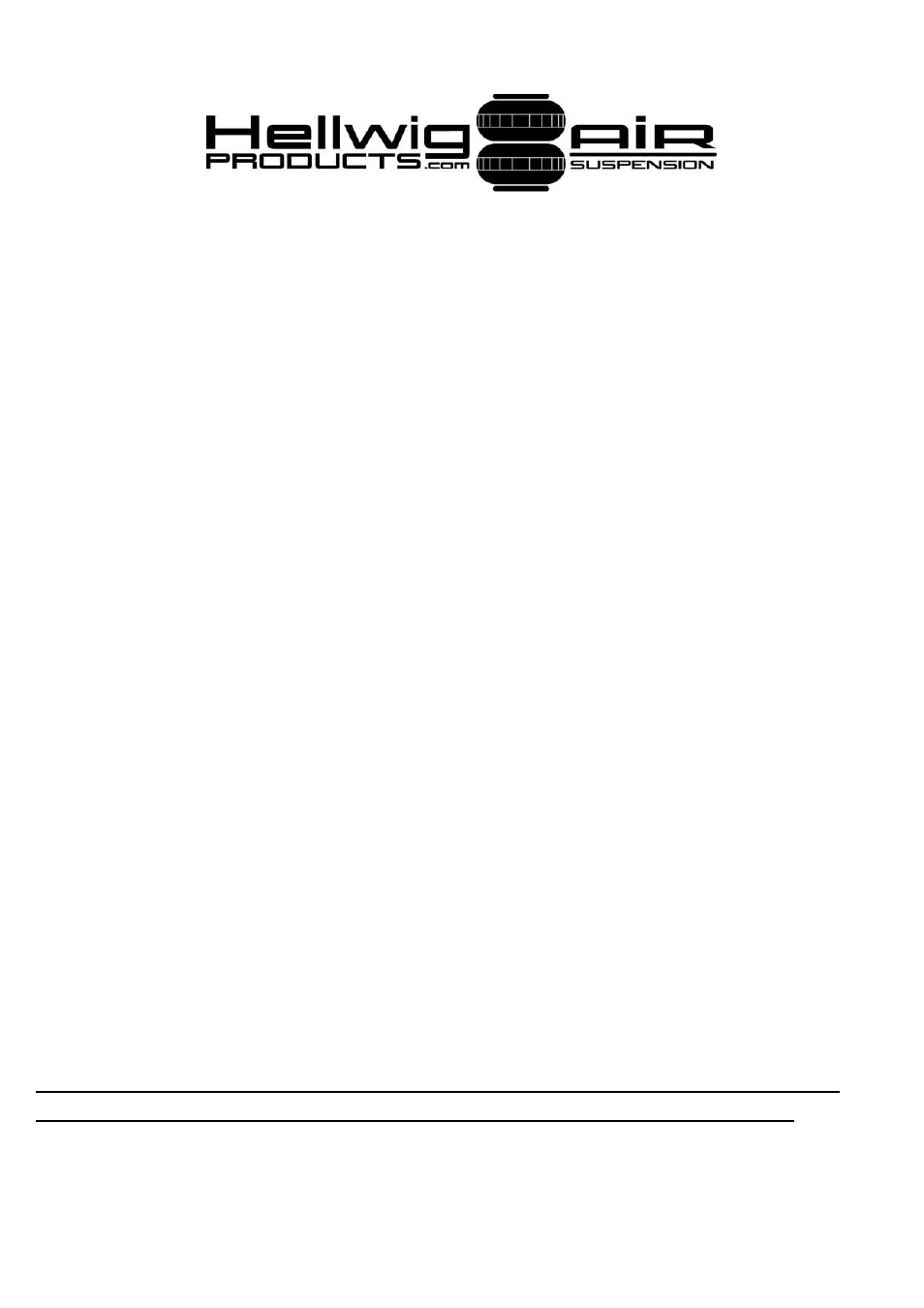 Hellwig Air 6106 User Manual | 6 pages