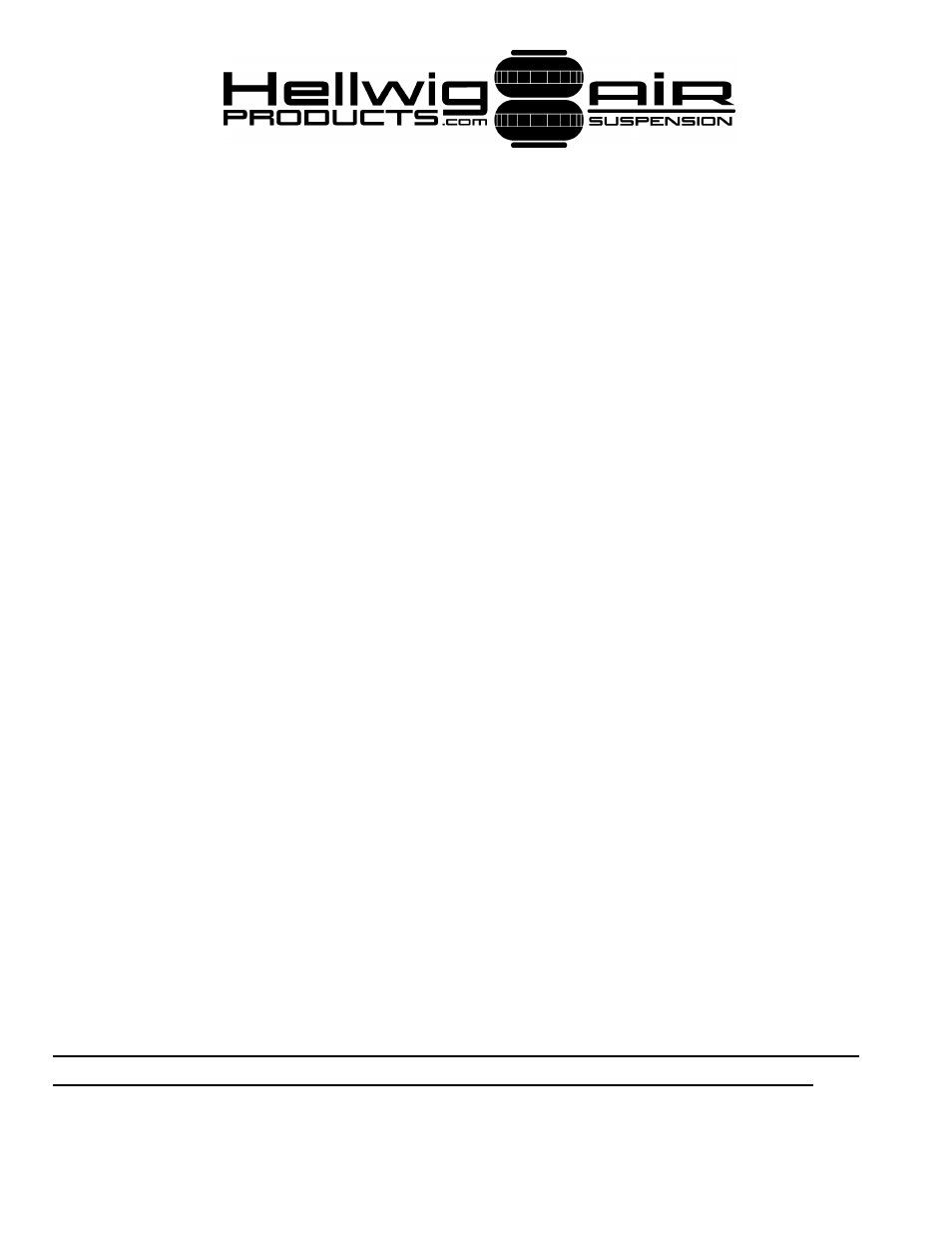 Hellwig Air 6154 User Manual | 6 pages