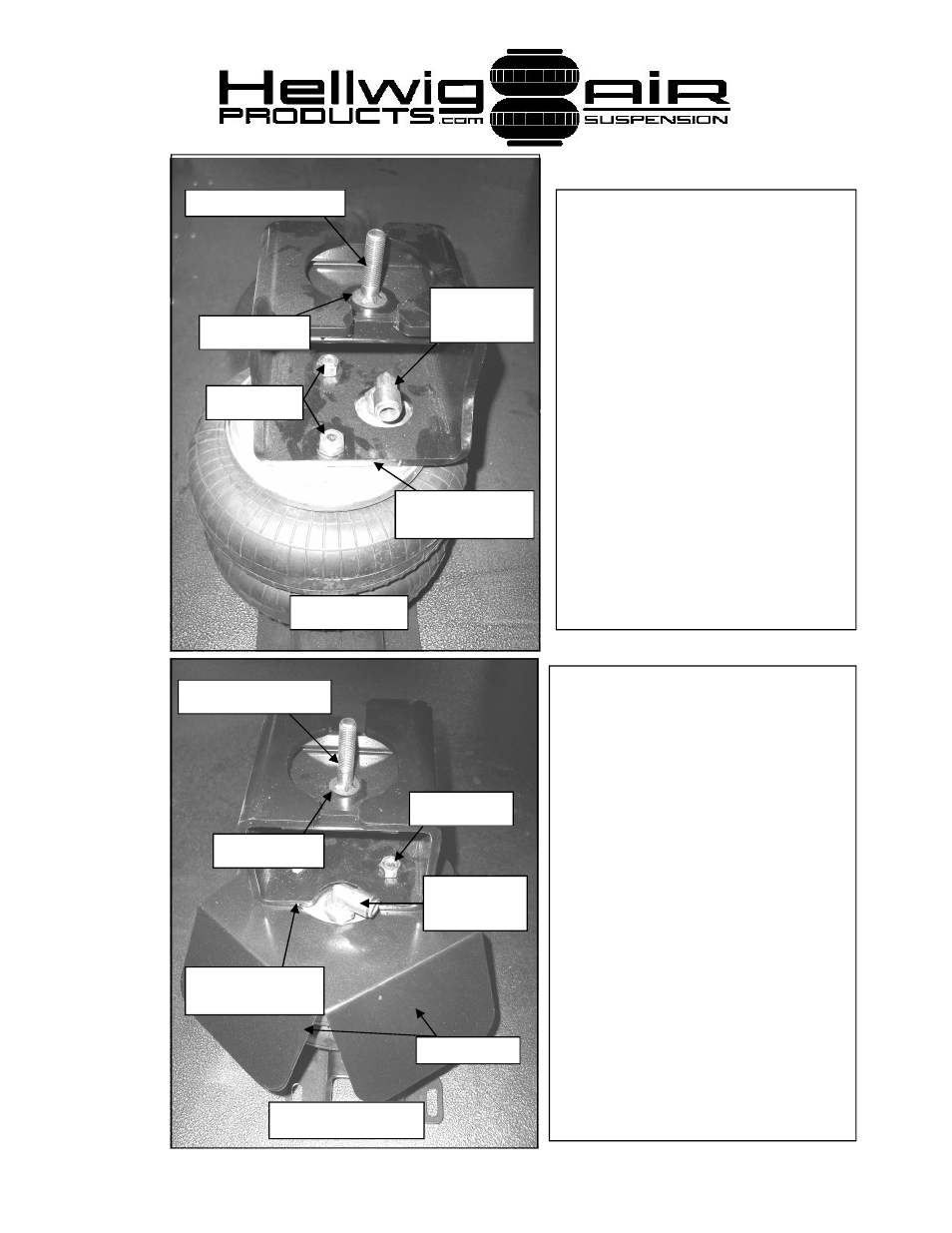 Driver side, Passenger side | Hellwig Power Lift 6097 User Manual | Page 4 / 22