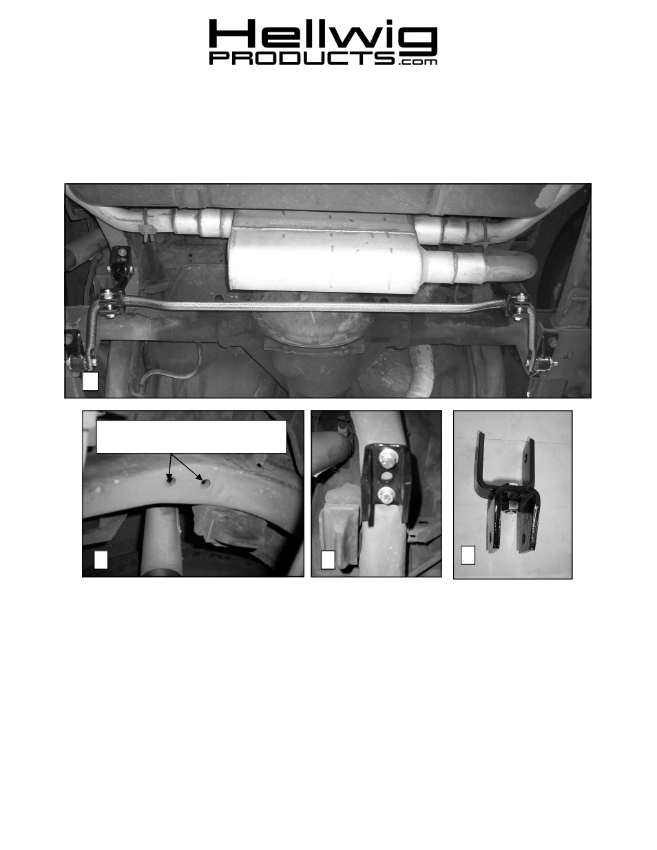 Hellwig Sway Bar 55816 User Manual | 3 pages