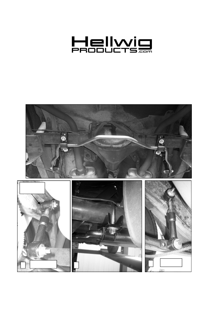 Hellwig Sway Bar 55824 User Manual | 4 pages