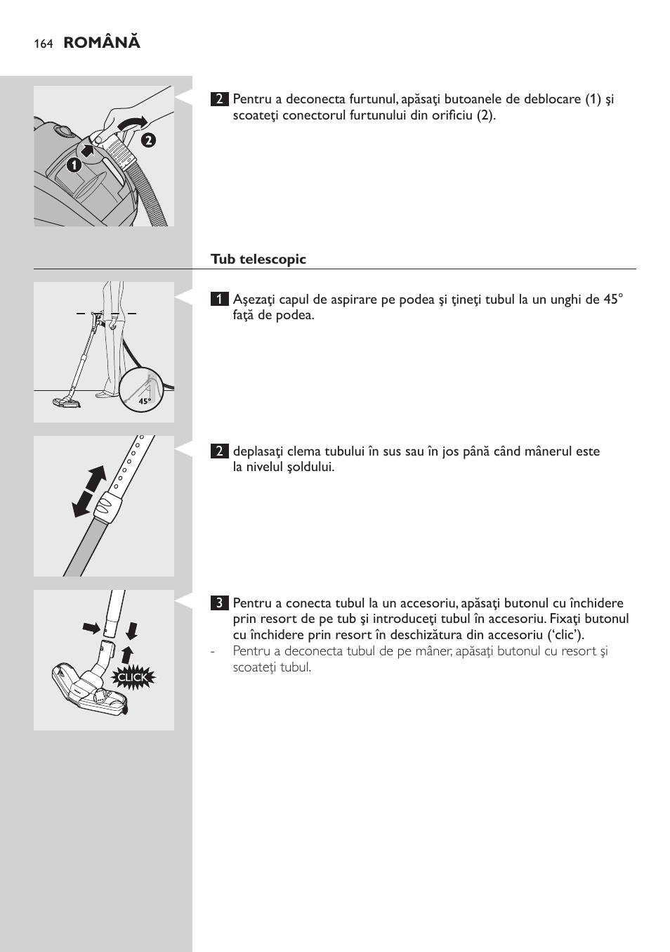 Tub telescopic | Philips FC8734 User Manual | Page 164 / 280