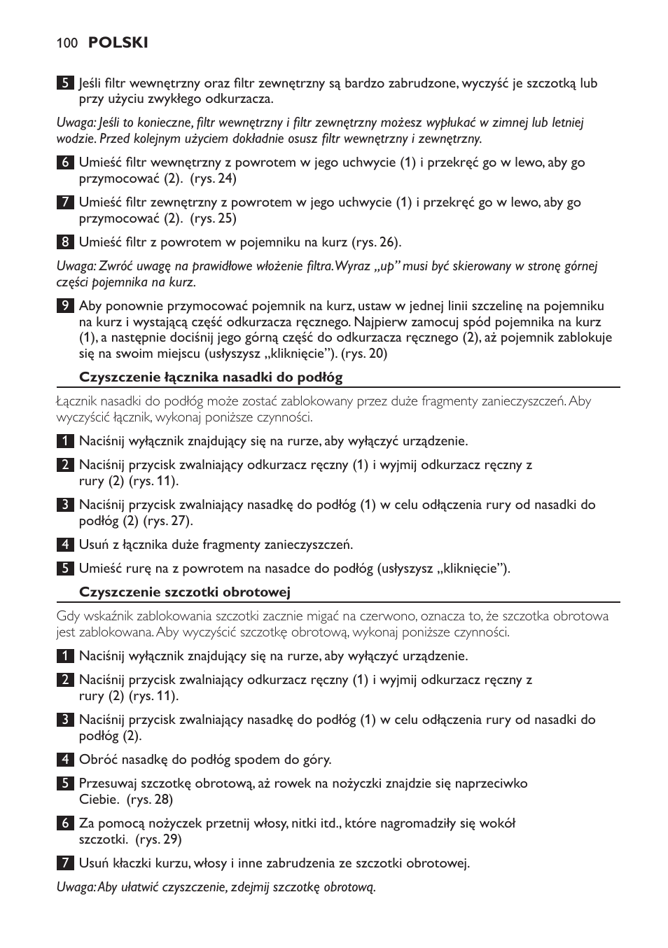 Philips FC6161 User Manual | Page 100 / 188
