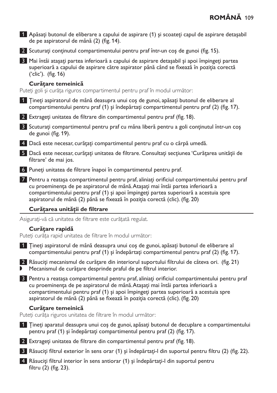 Philips FC6161 User Manual | Page 109 / 188