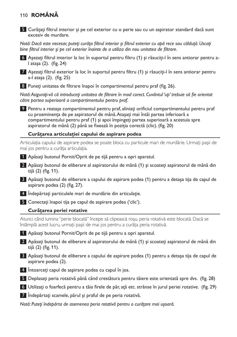 Philips FC6161 User Manual | Page 110 / 188