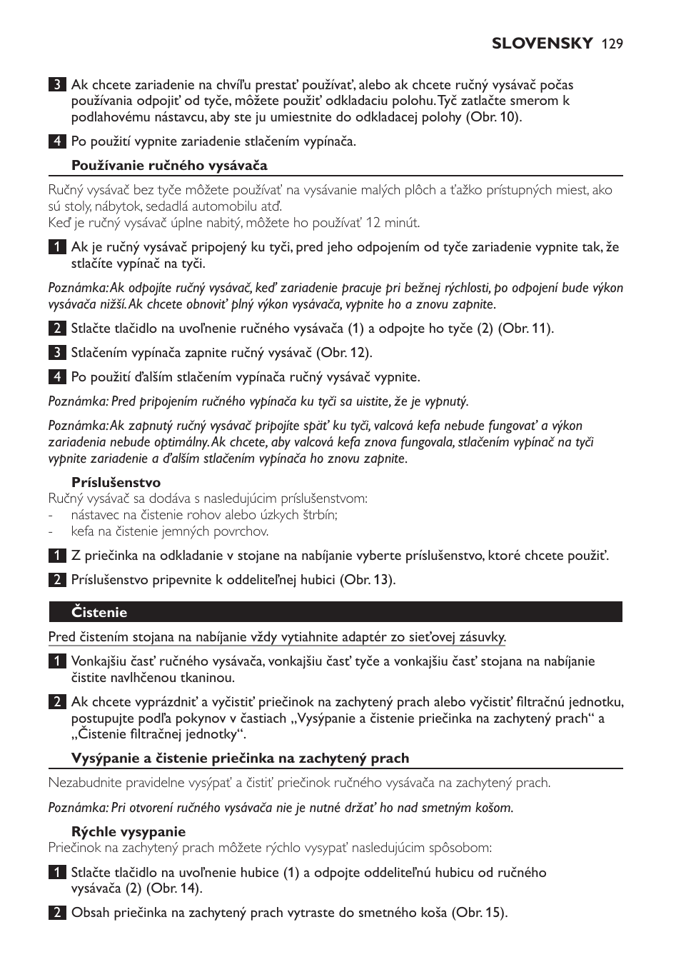 Philips FC6161 User Manual | Page 129 / 188