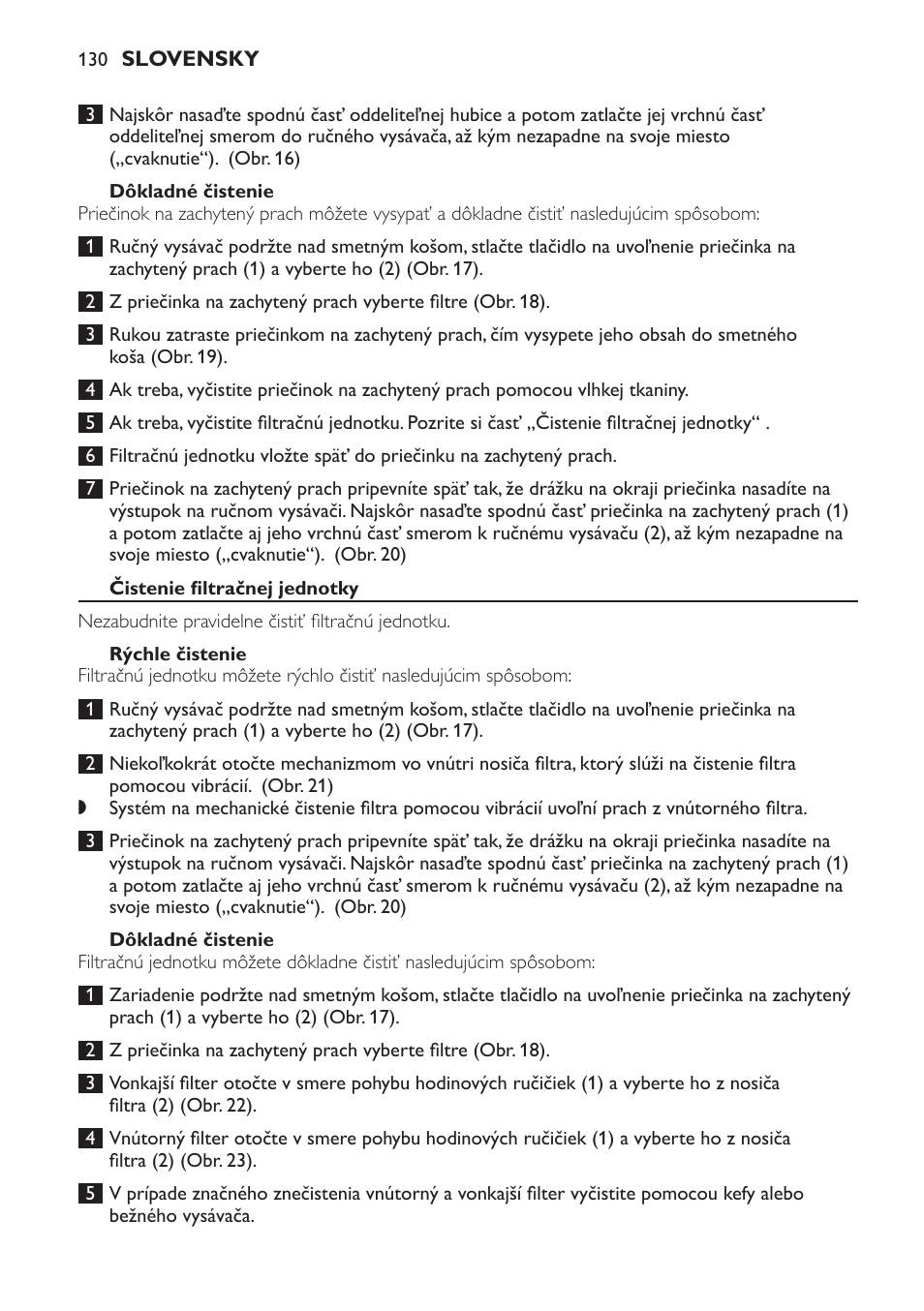 Philips FC6161 User Manual | Page 130 / 188