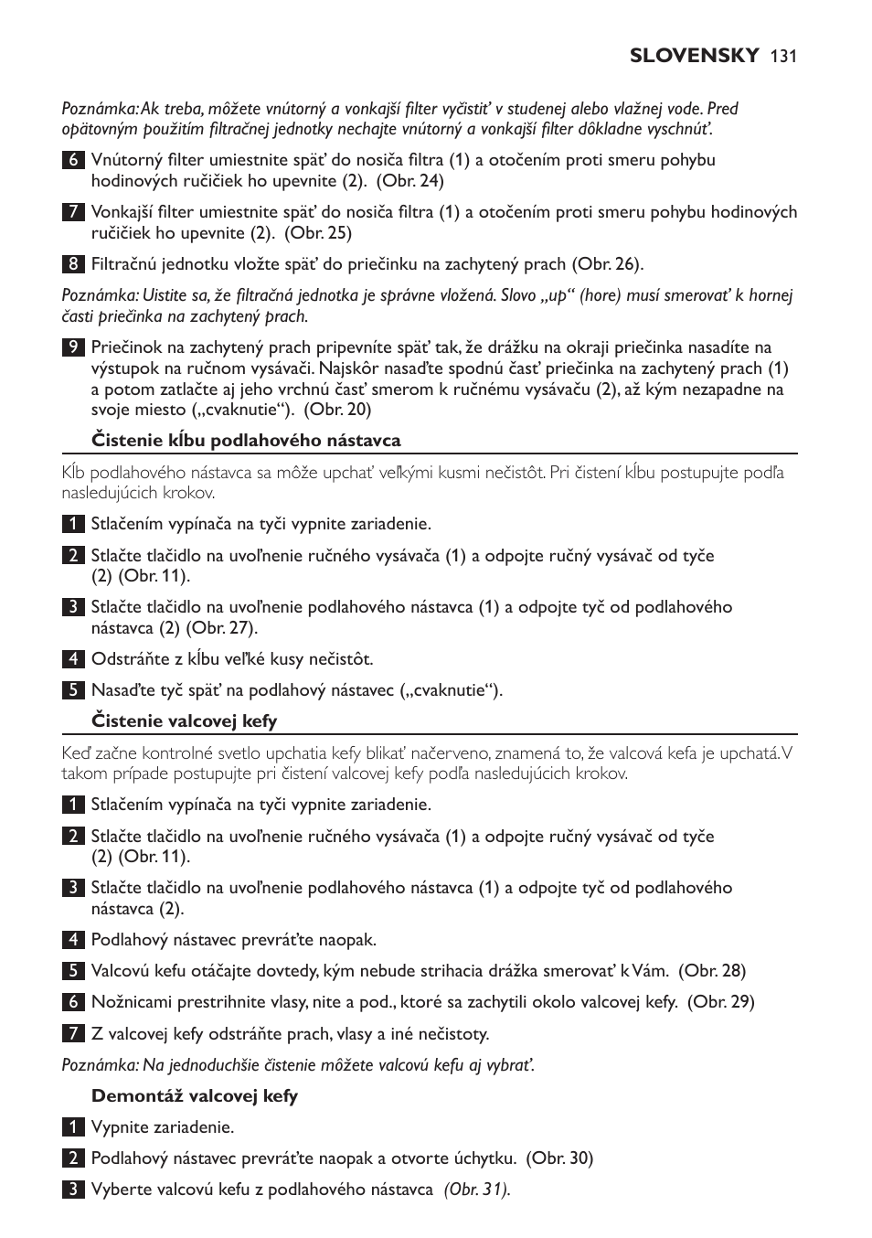Philips FC6161 User Manual | Page 131 / 188
