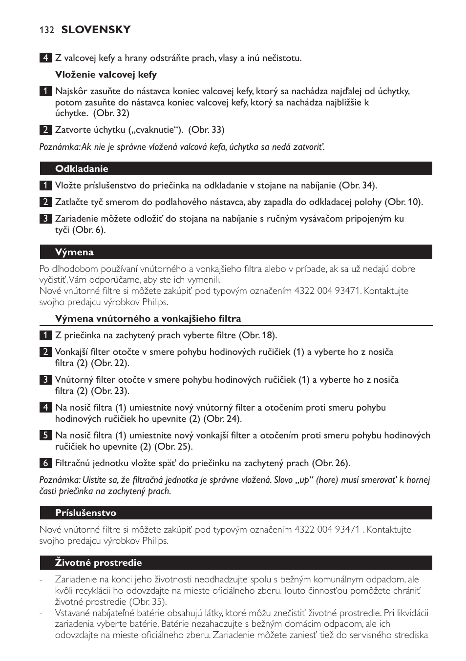 Philips FC6161 User Manual | Page 132 / 188