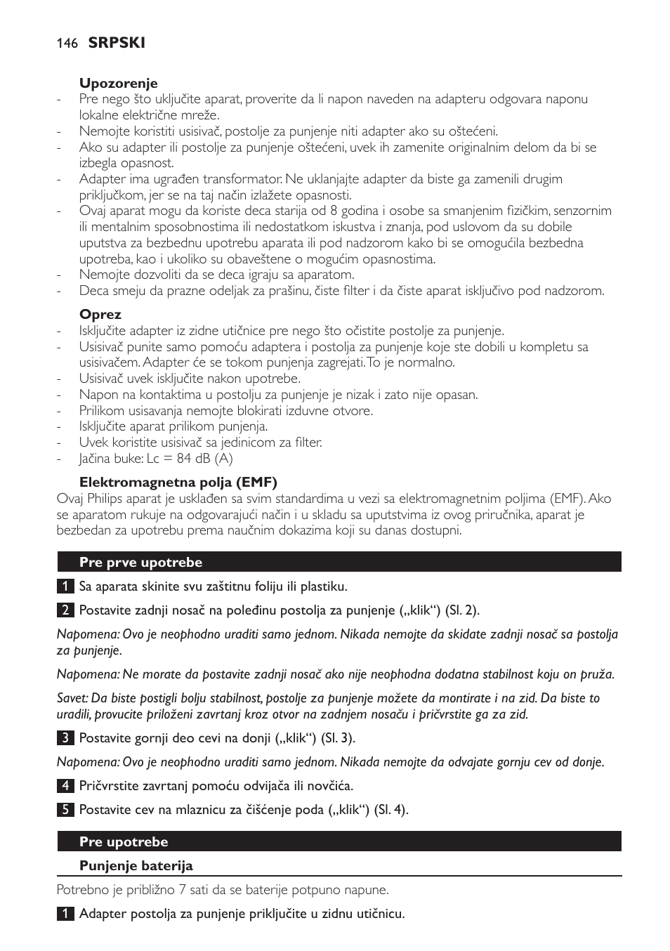 Philips FC6161 User Manual | Page 146 / 188