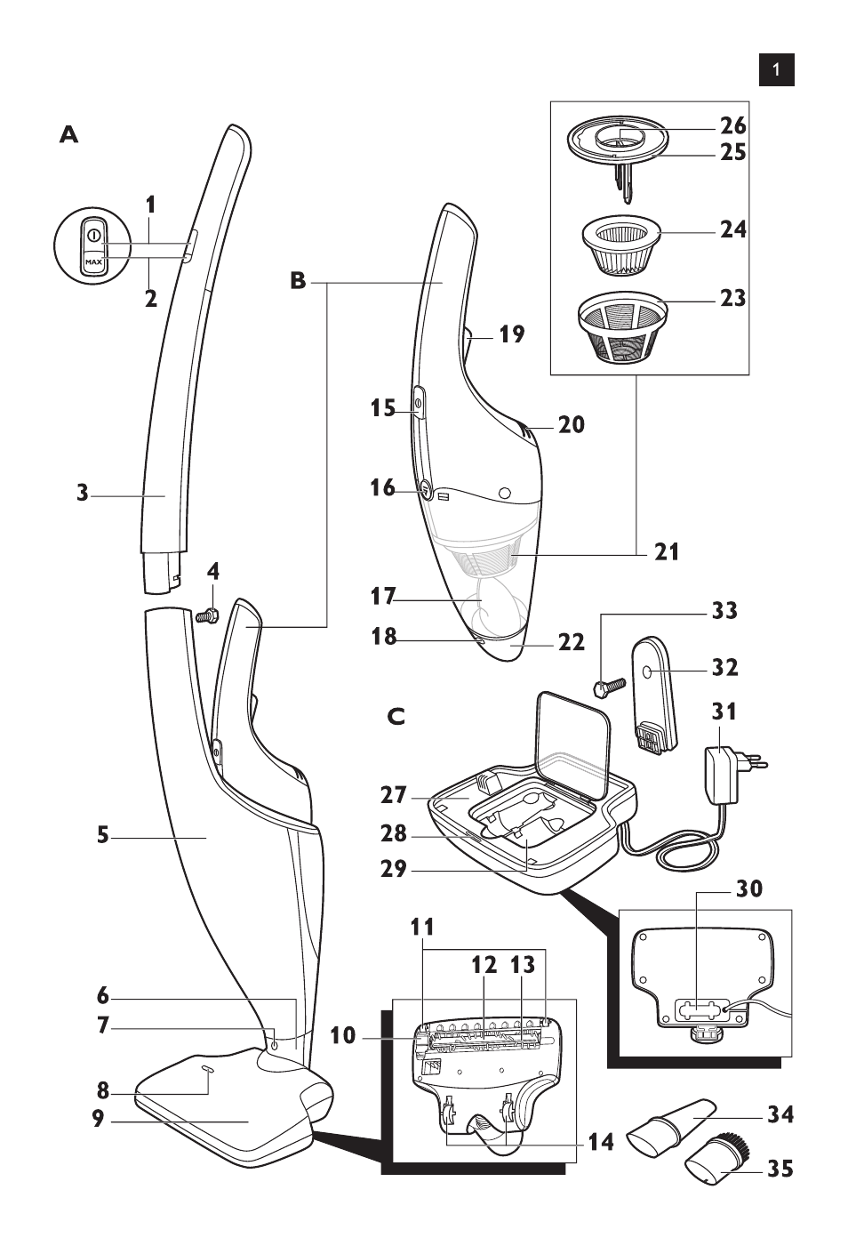 Philips FC6161 User Manual | Page 3 / 188