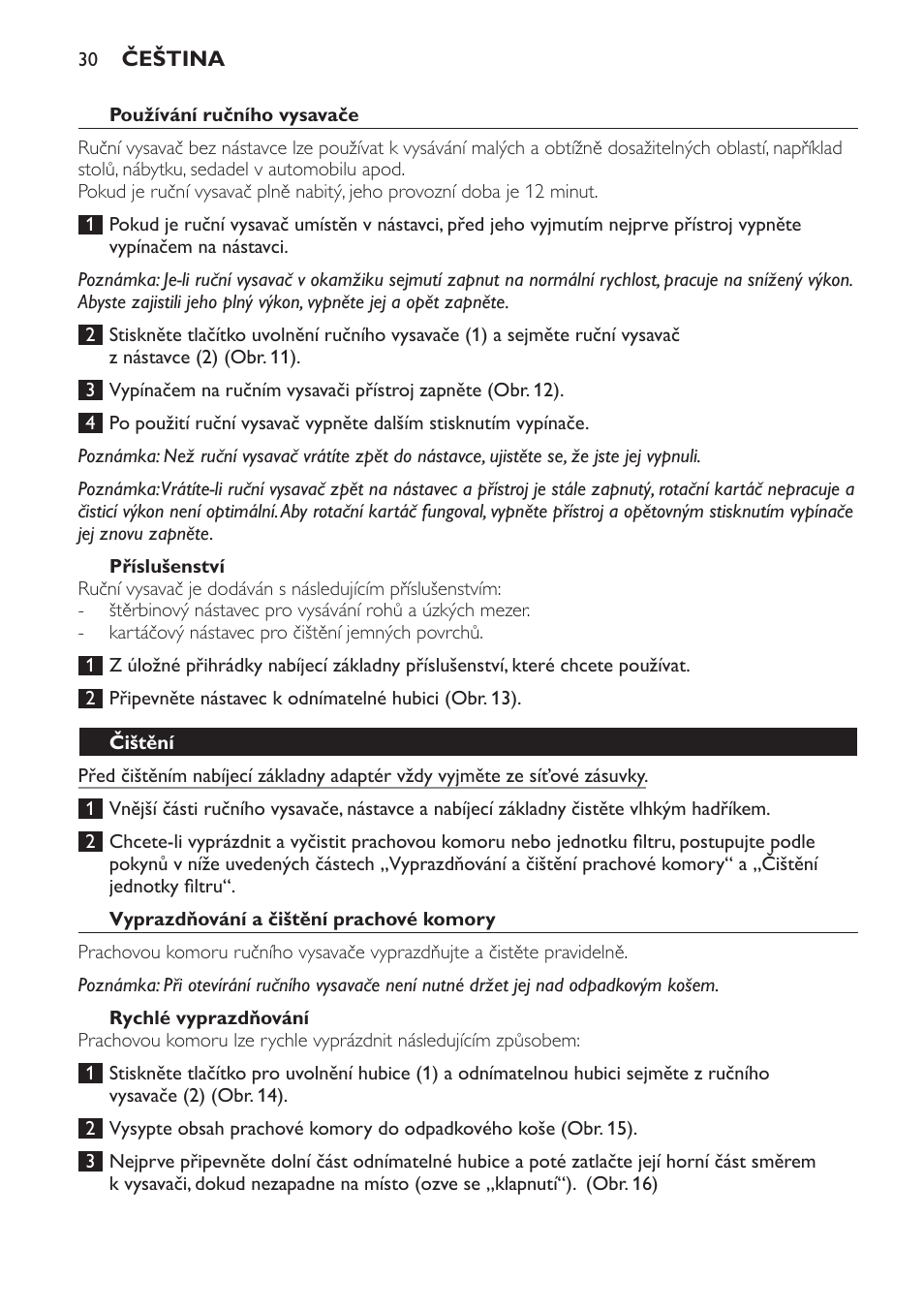 Philips FC6161 User Manual | Page 30 / 188