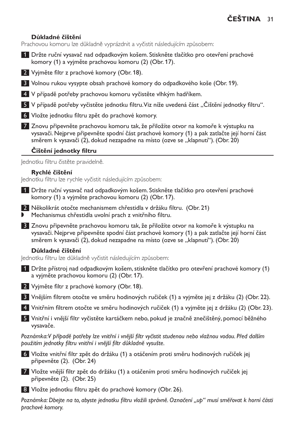 Philips FC6161 User Manual | Page 31 / 188