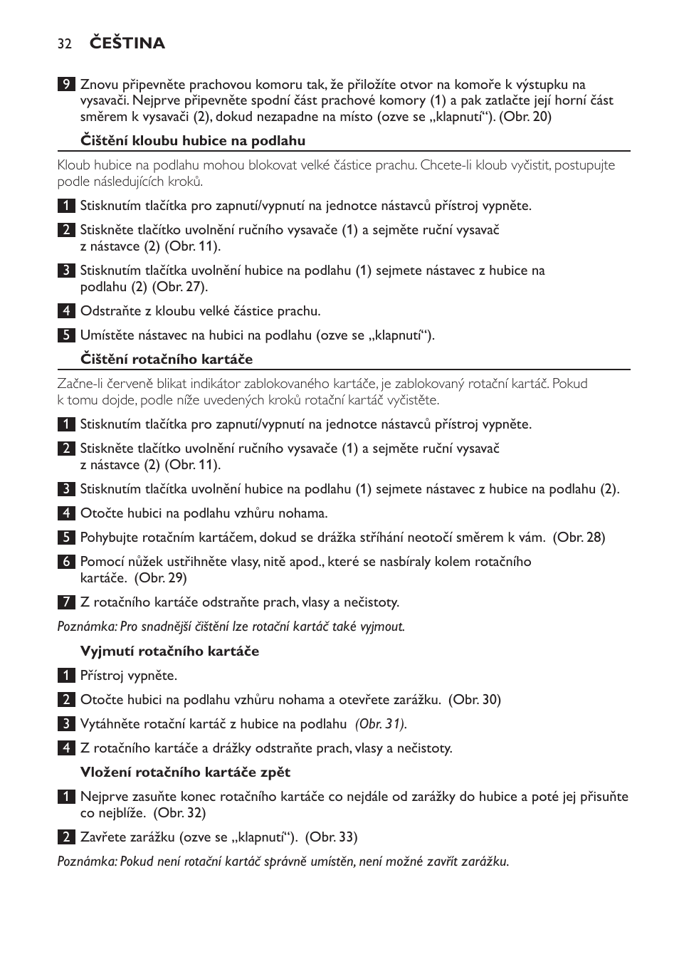 Philips FC6161 User Manual | Page 32 / 188