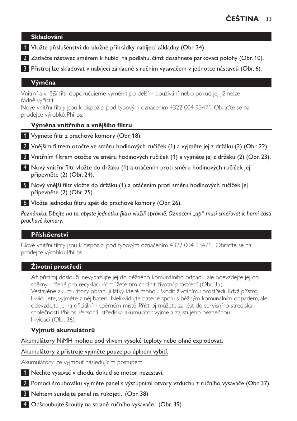 Philips FC6161 User Manual | Page 33 / 188