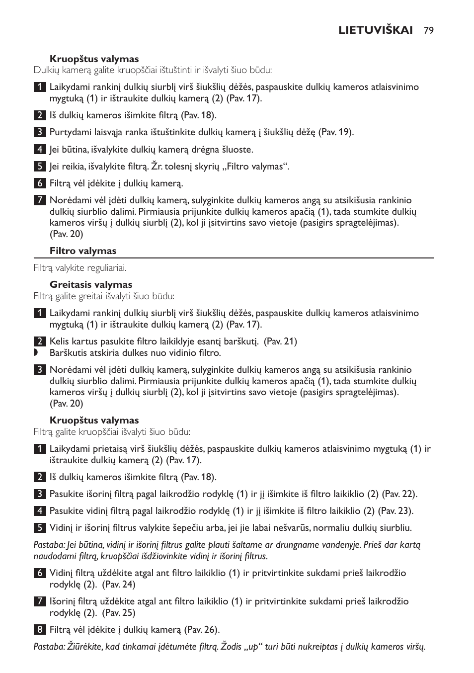 Philips FC6161 User Manual | Page 79 / 188