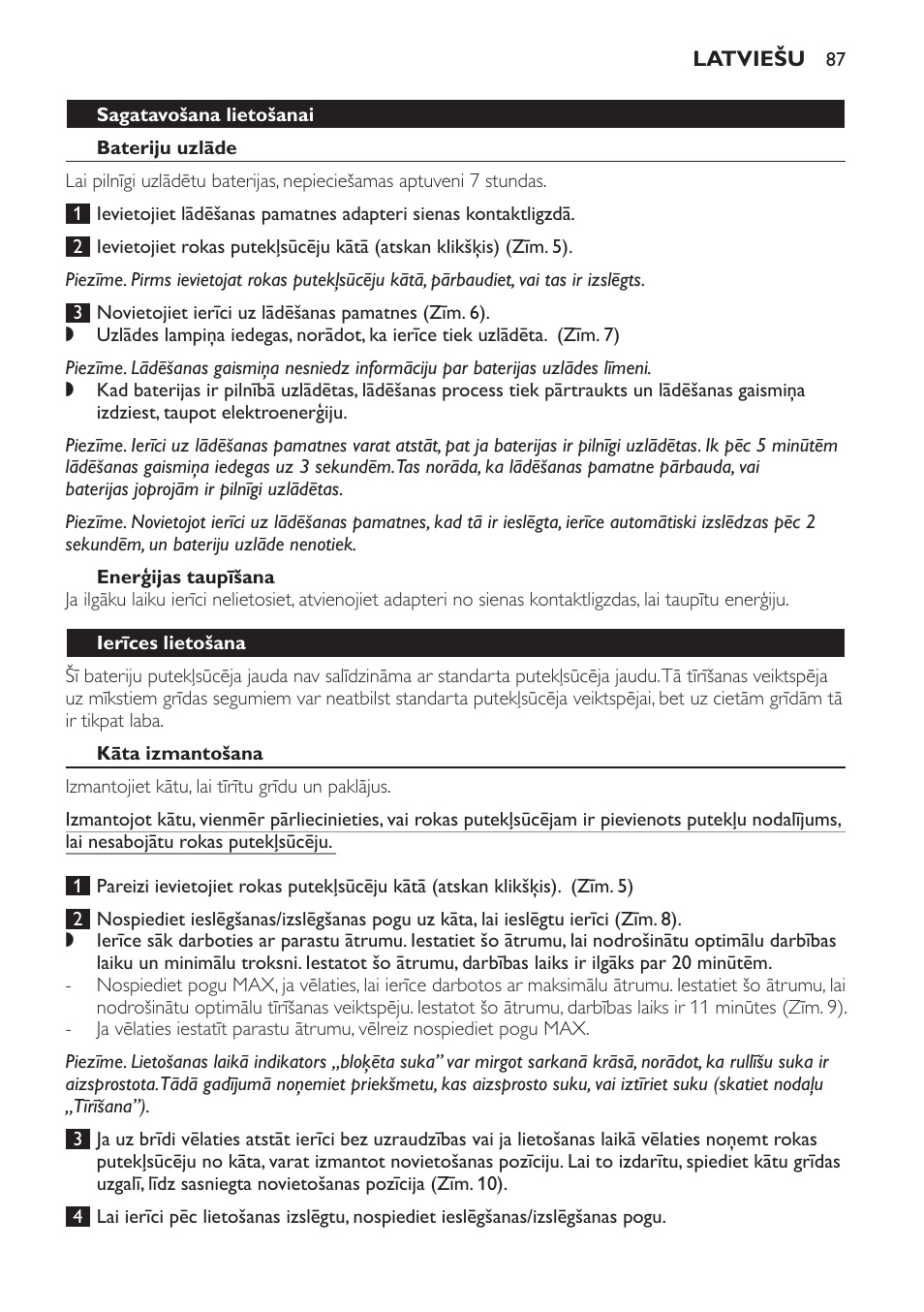 Philips FC6161 User Manual | Page 87 / 188