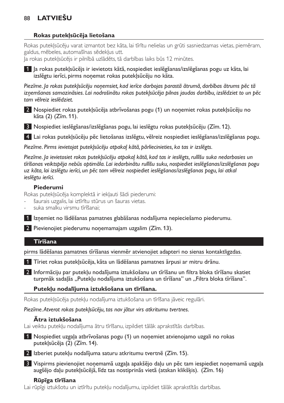 Philips FC6161 User Manual | Page 88 / 188