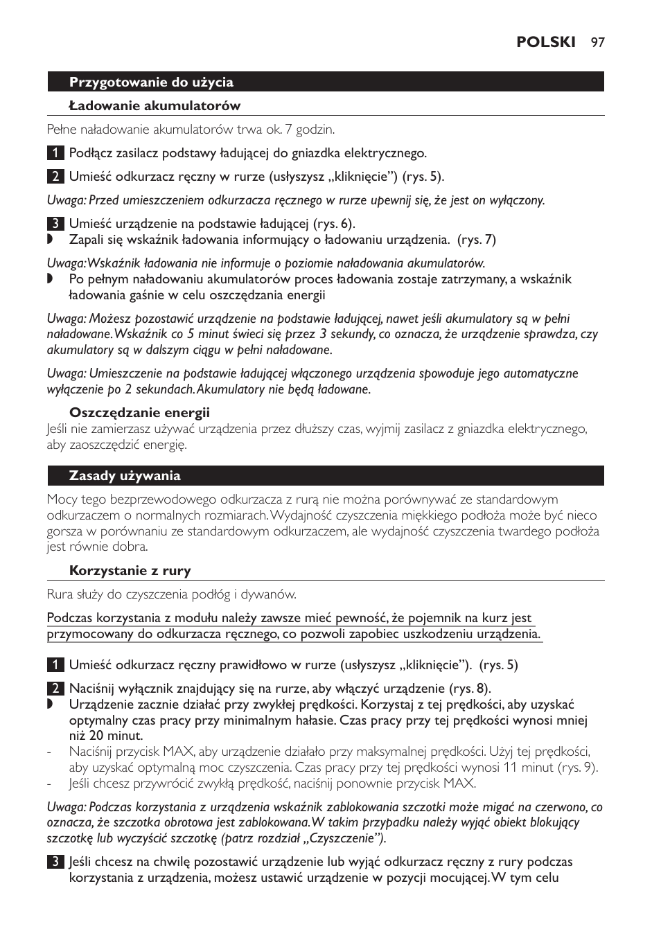 Philips FC6161 User Manual | Page 97 / 188