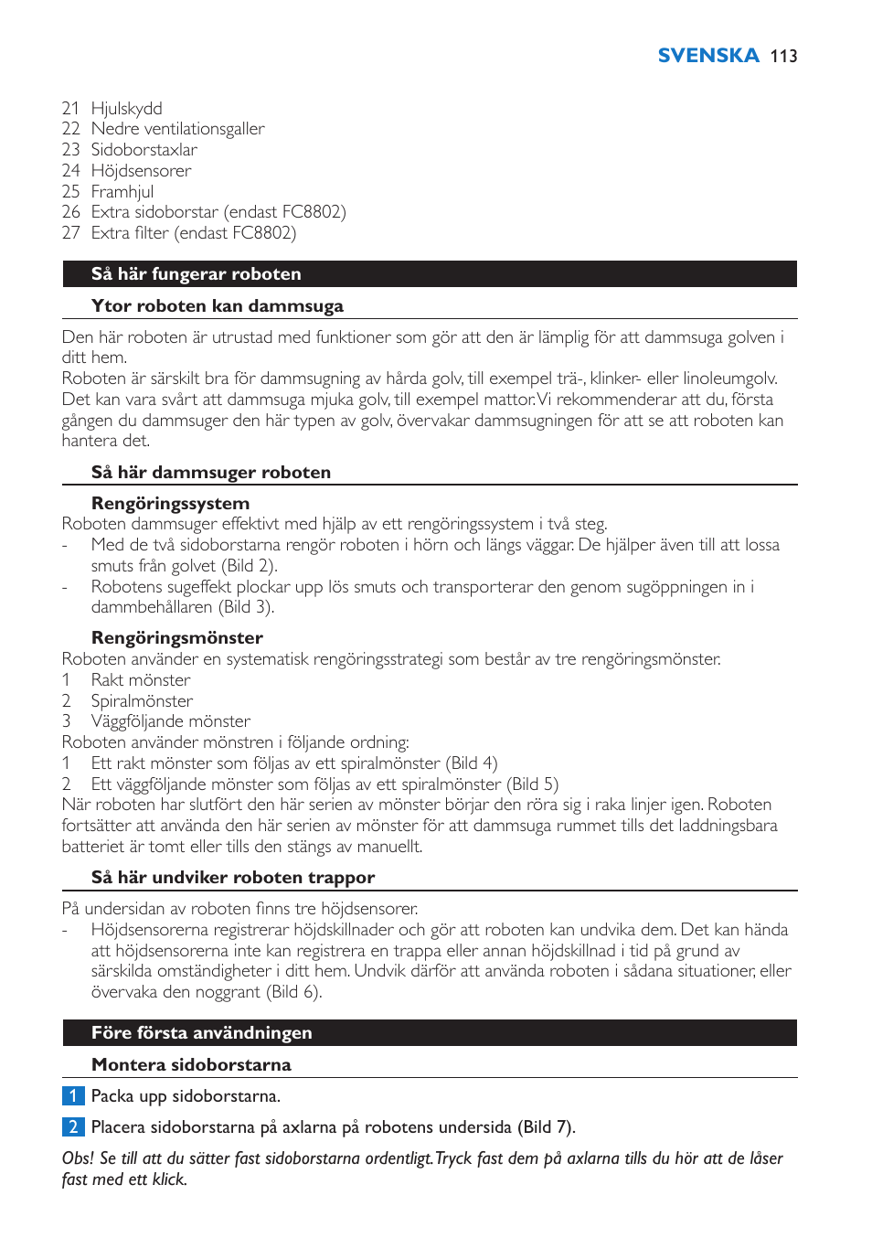 Philips FC8802 User Manual | Page 113 / 124