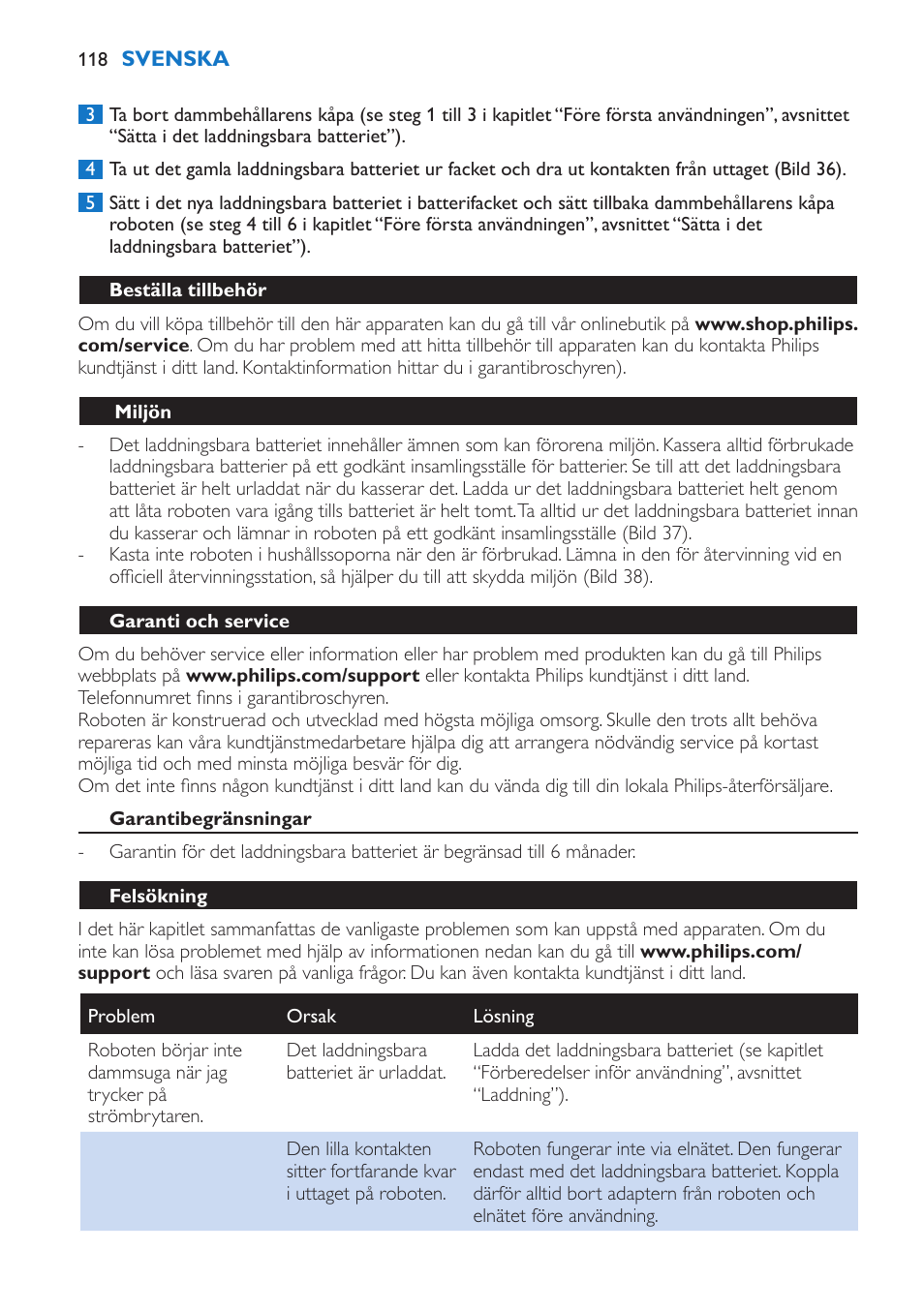 Philips FC8802 User Manual | Page 118 / 124