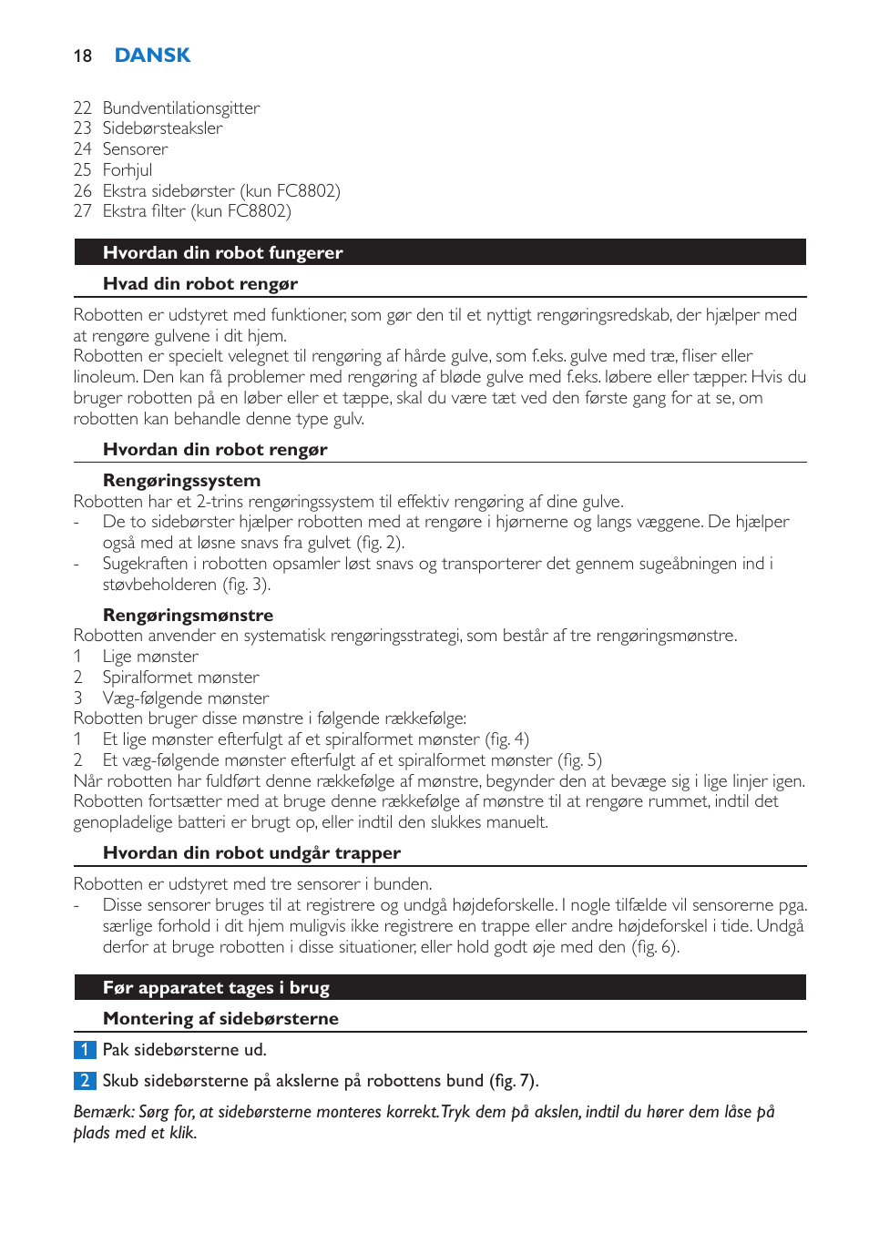 Philips FC8802 User Manual | Page 18 / 124